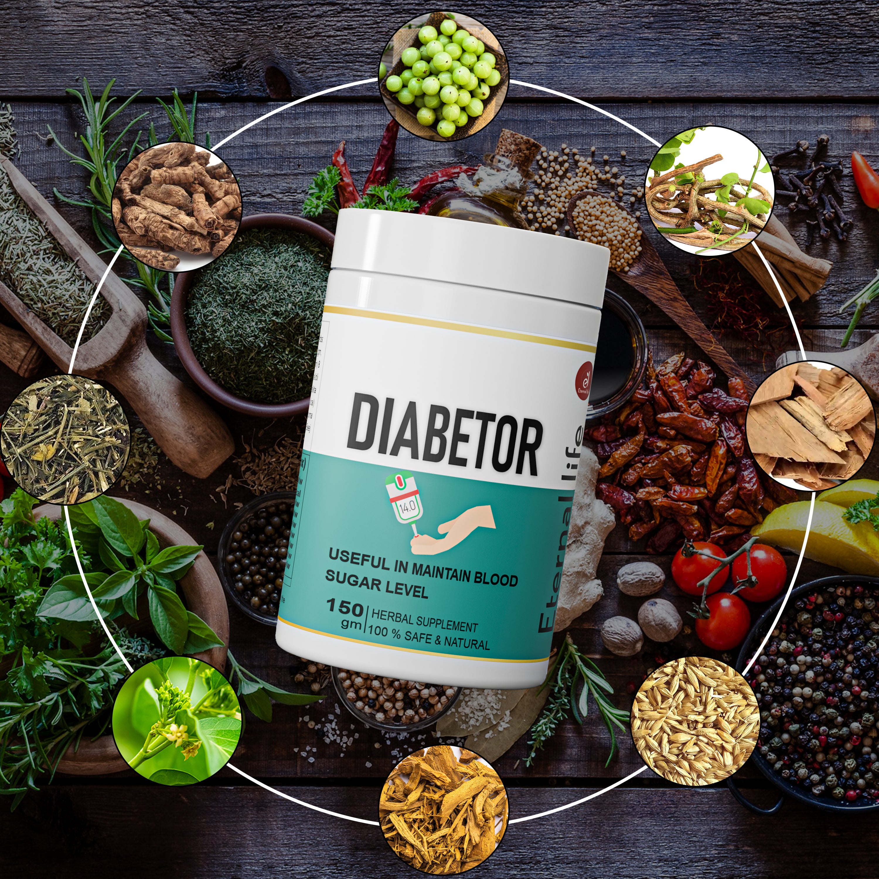 Diabetor  Powder for Blood Sugar & Diabetes (150 GM)