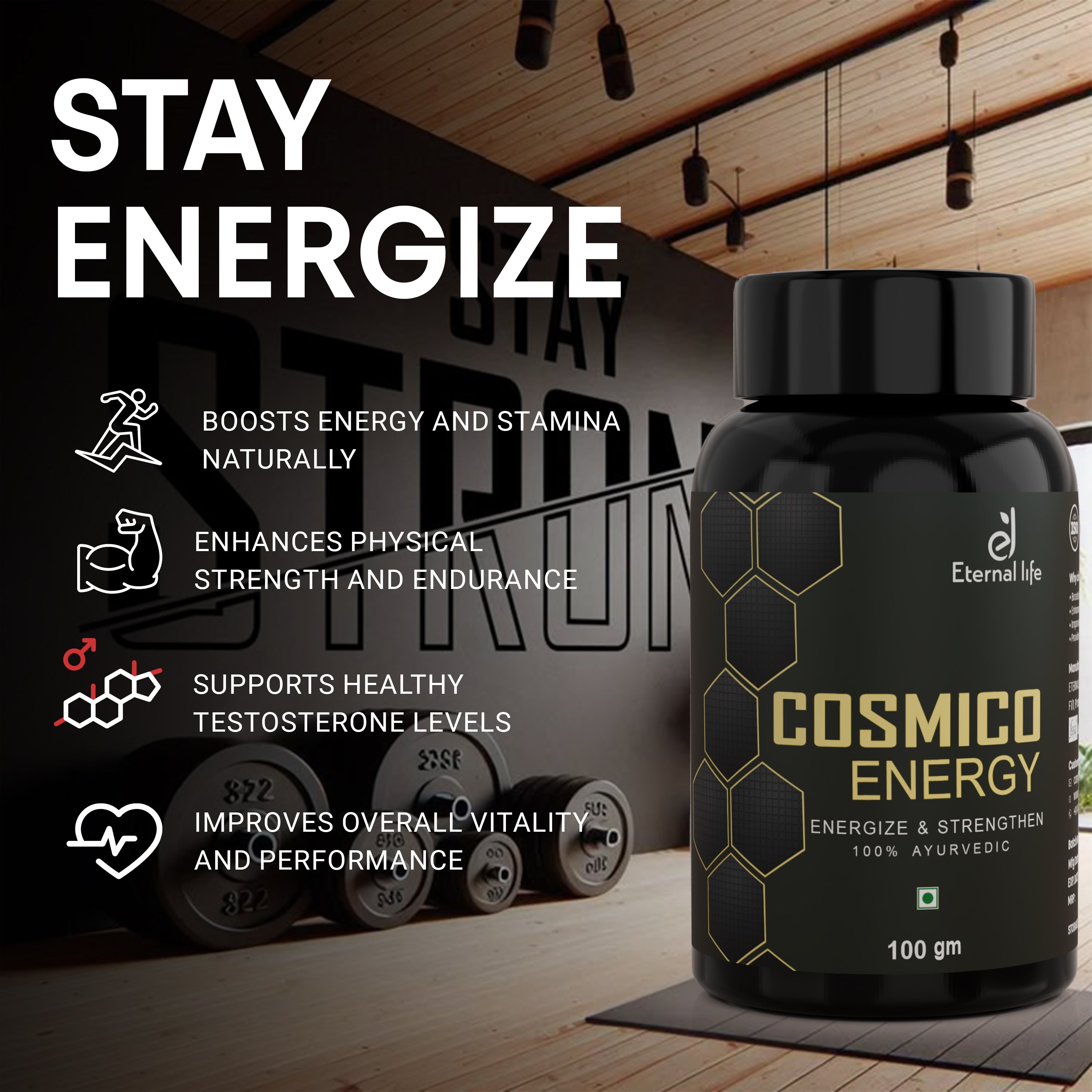 Cosmico Energy for Men's Strength & Stamina