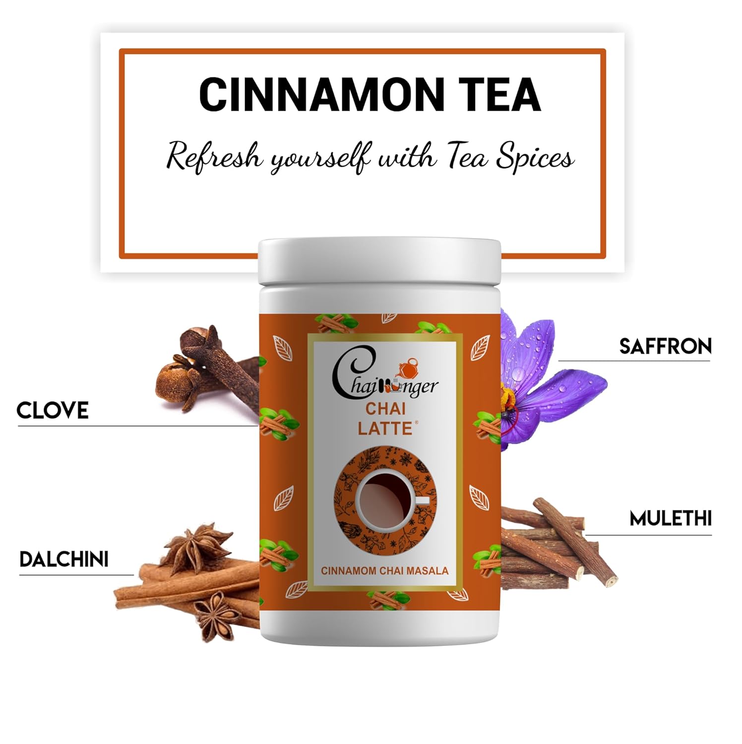 Cinnamon Chai Masala for Relaxation & Stress Relief (100 GM)