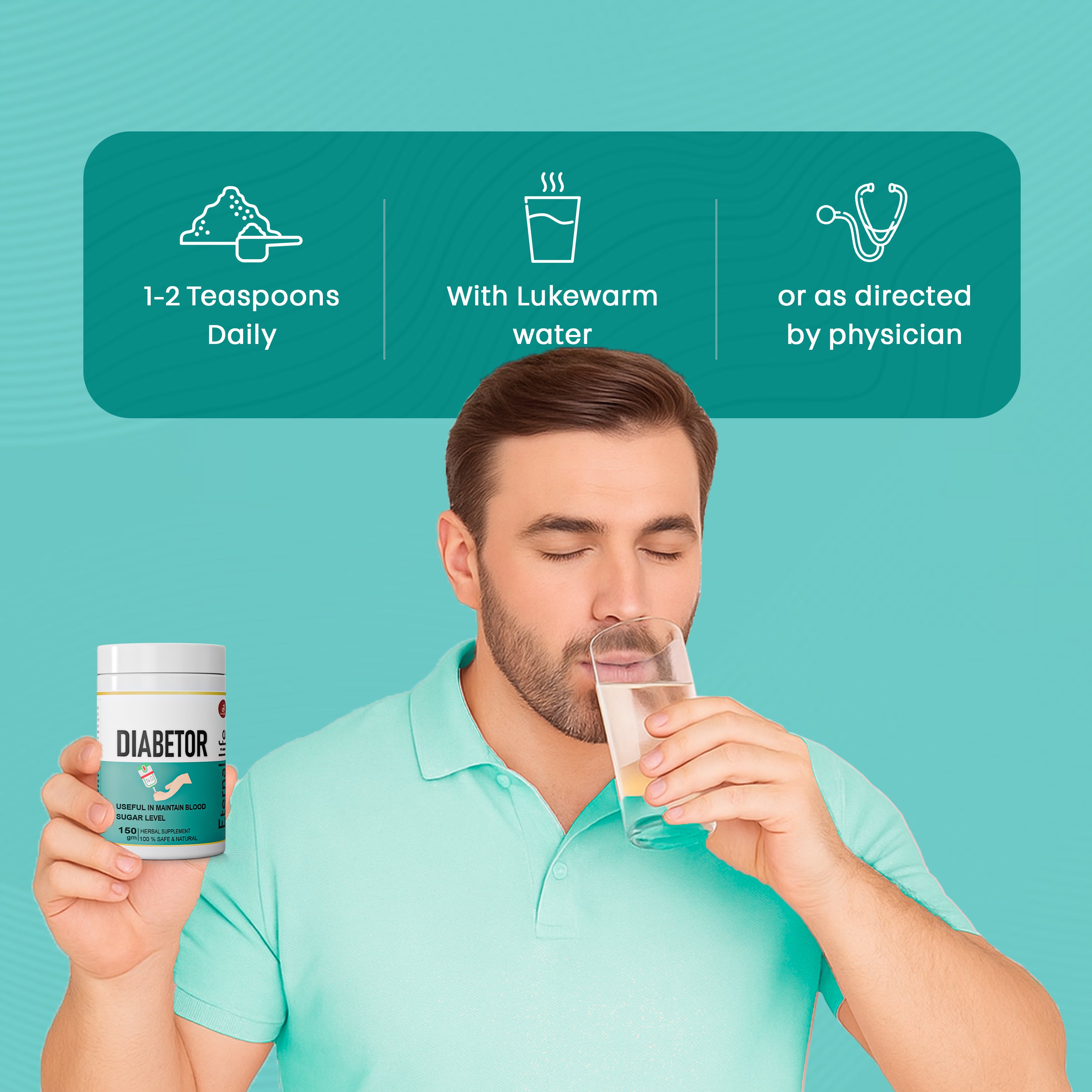 Diabetor  Powder for Blood Sugar & Diabetes (150 GM)