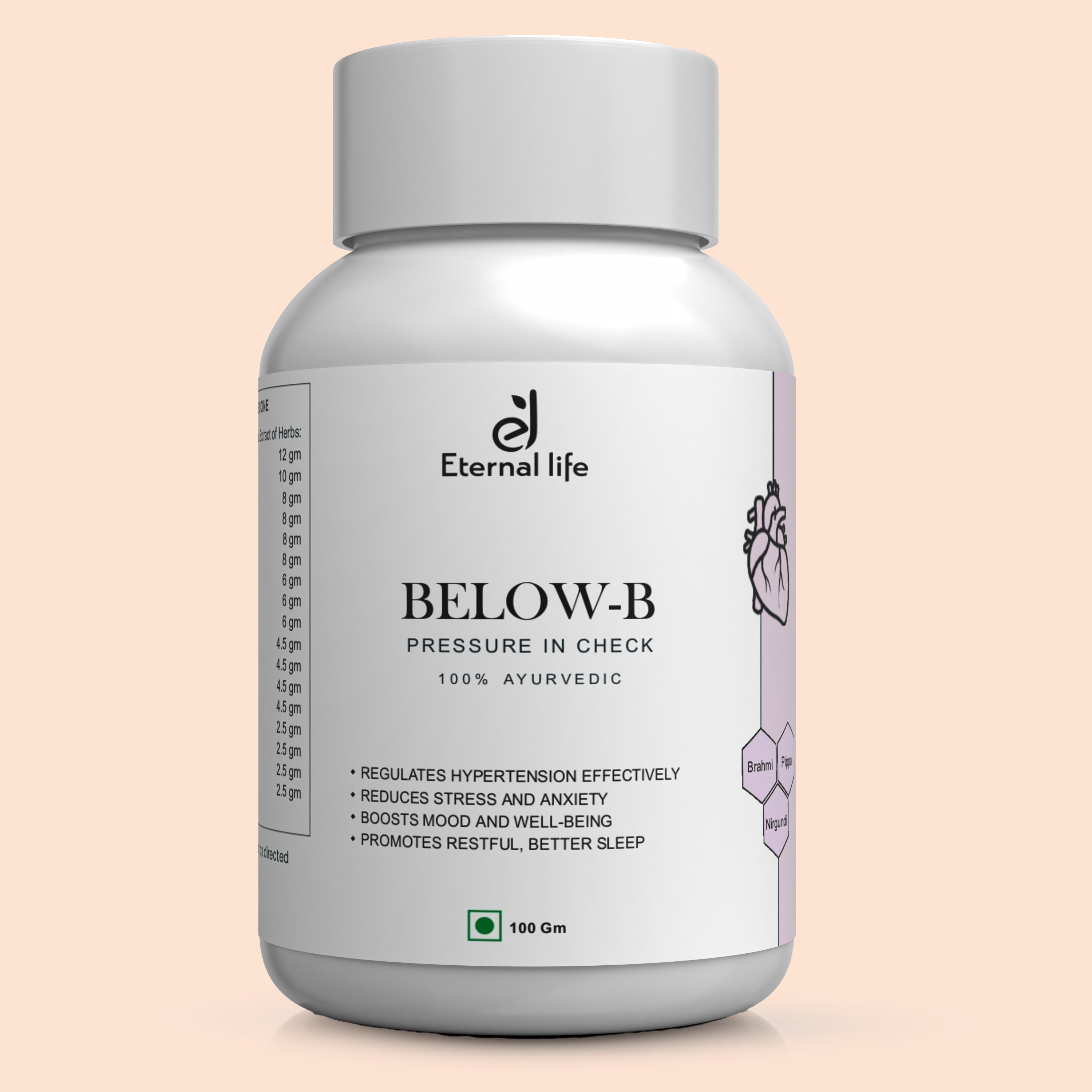 below b