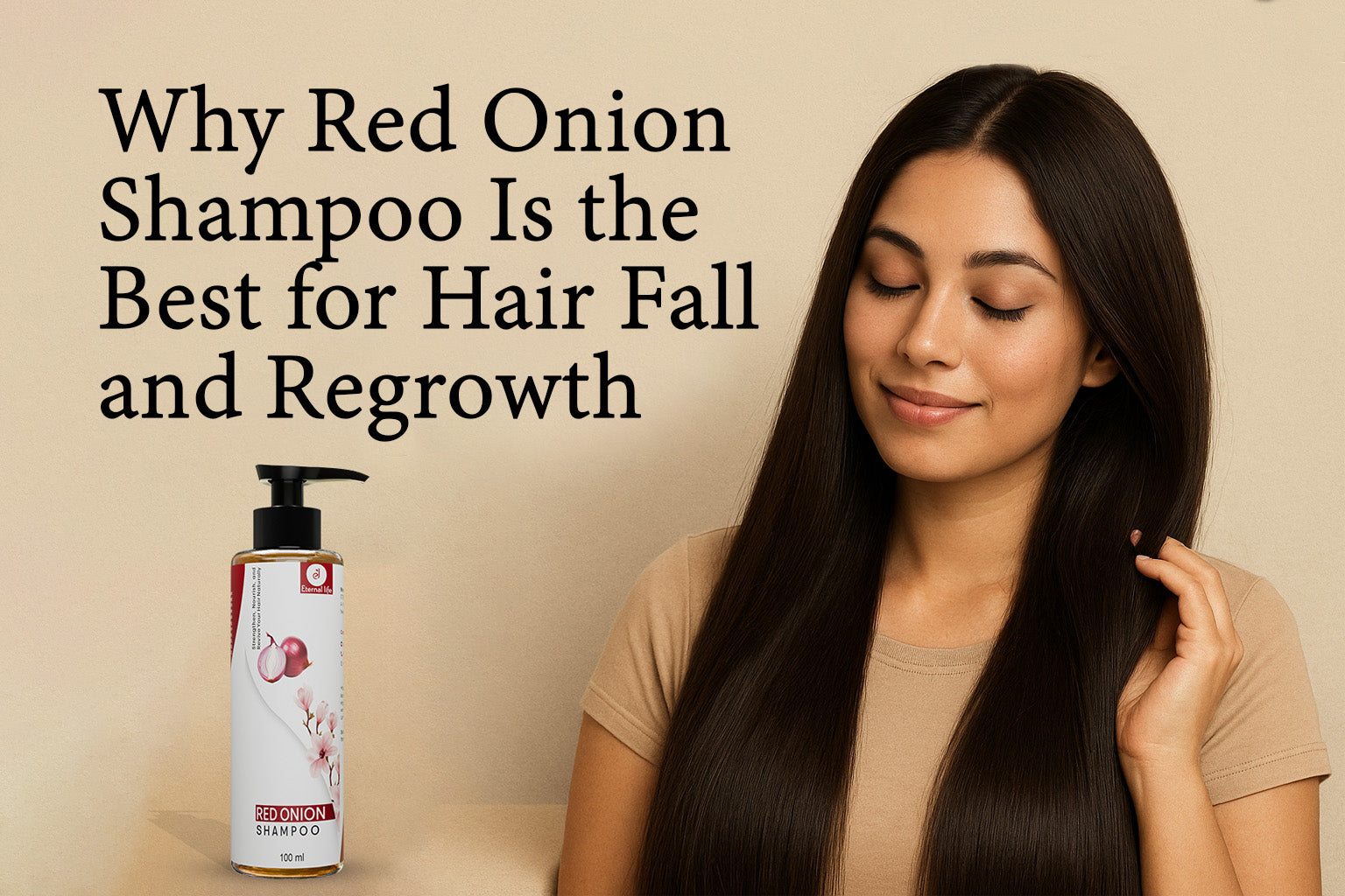 "Why Red Onion Shampoo Is the Best for Hair Fall and Regrowth"