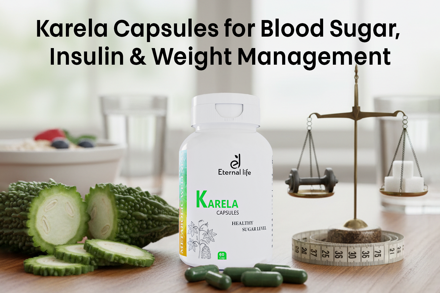 Karela Capsules for Blood Sugar, Insulin & Weight Management