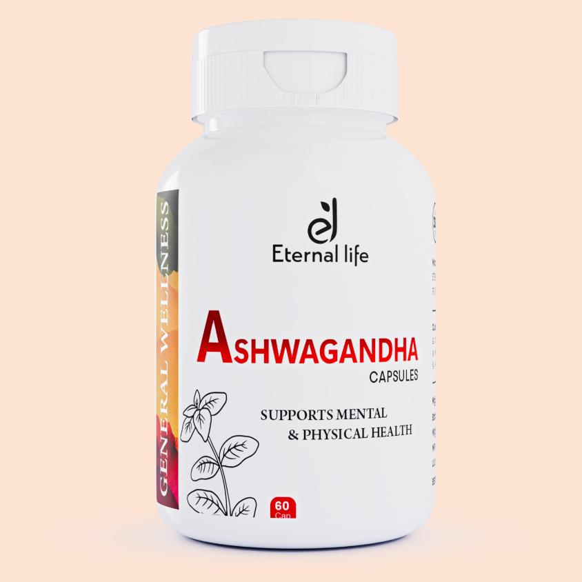 इटरनल लाइफ अश्वगंधा कैप्सूल - तनाव और ऊर्जा सहायता