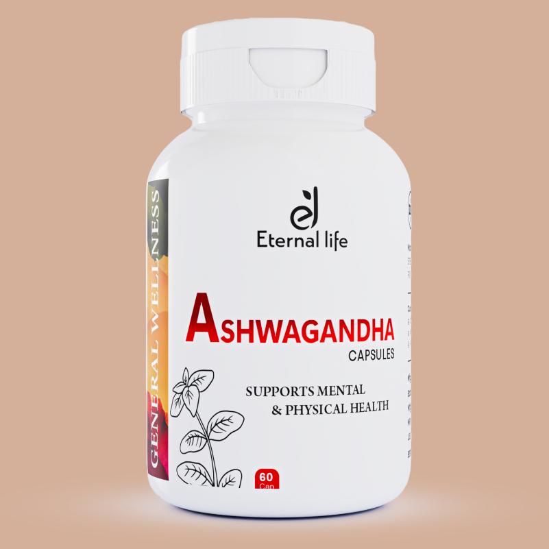 इटरनल लाइफ अश्वगंधा कैप्सूल - तनाव और ऊर्जा सहायता