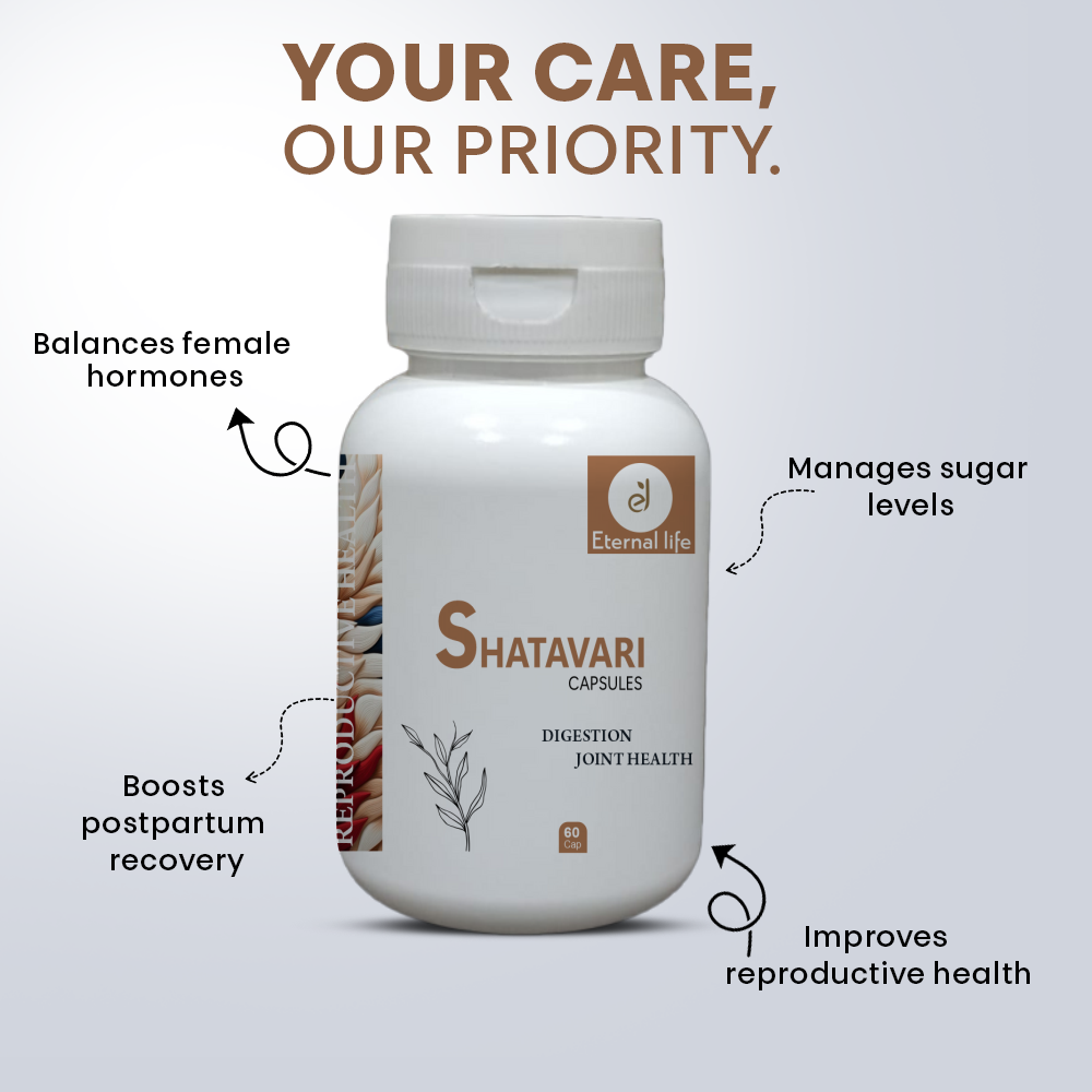 Eternal Life Shatavari Capsules - Women's Health & Vitality