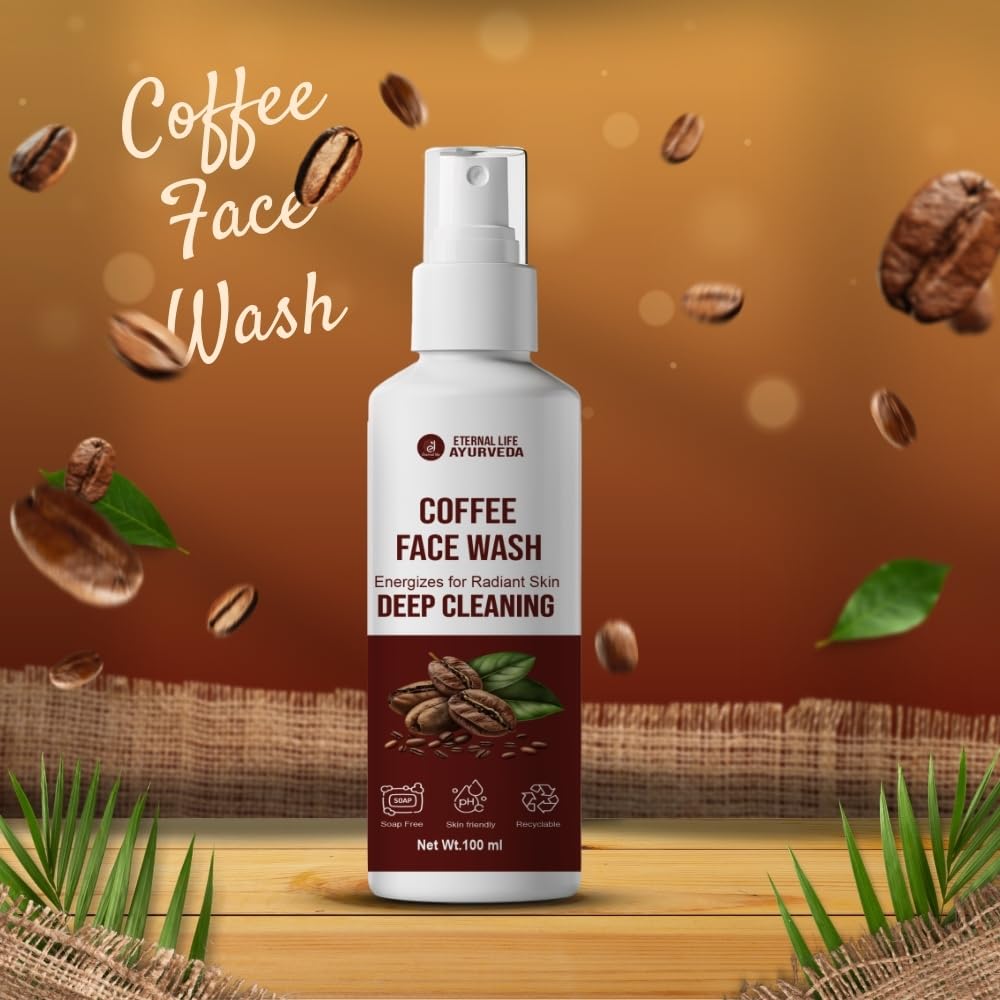 Eternal Life Ayurveda Coffee Face Wash for Clear, Smooth Skin