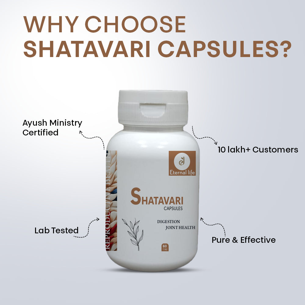 Eternal Life Shatavari Capsules - Women's Health & Vitality