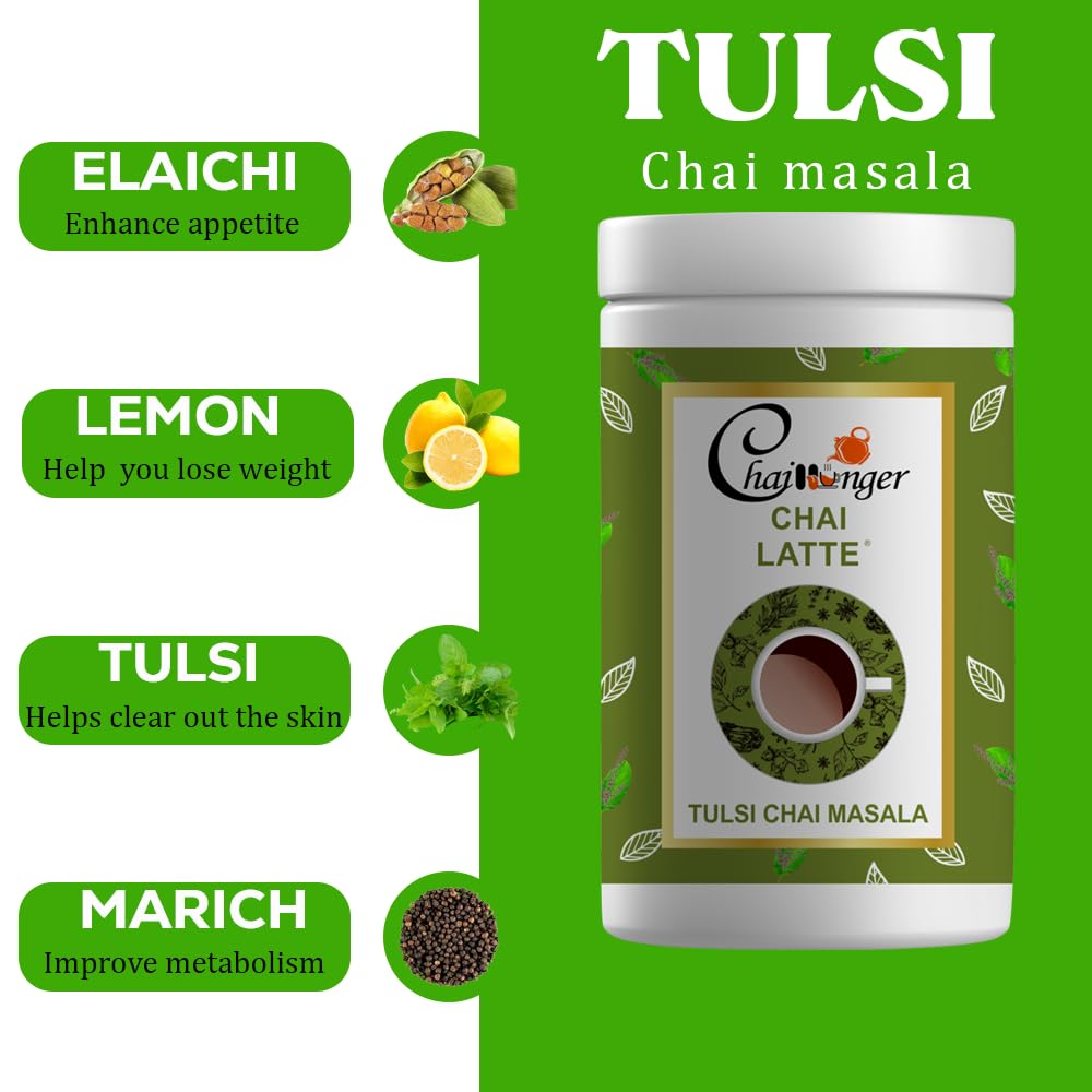 Eternal Life Tulsi Chai Masala for Stress Relief & Relaxation