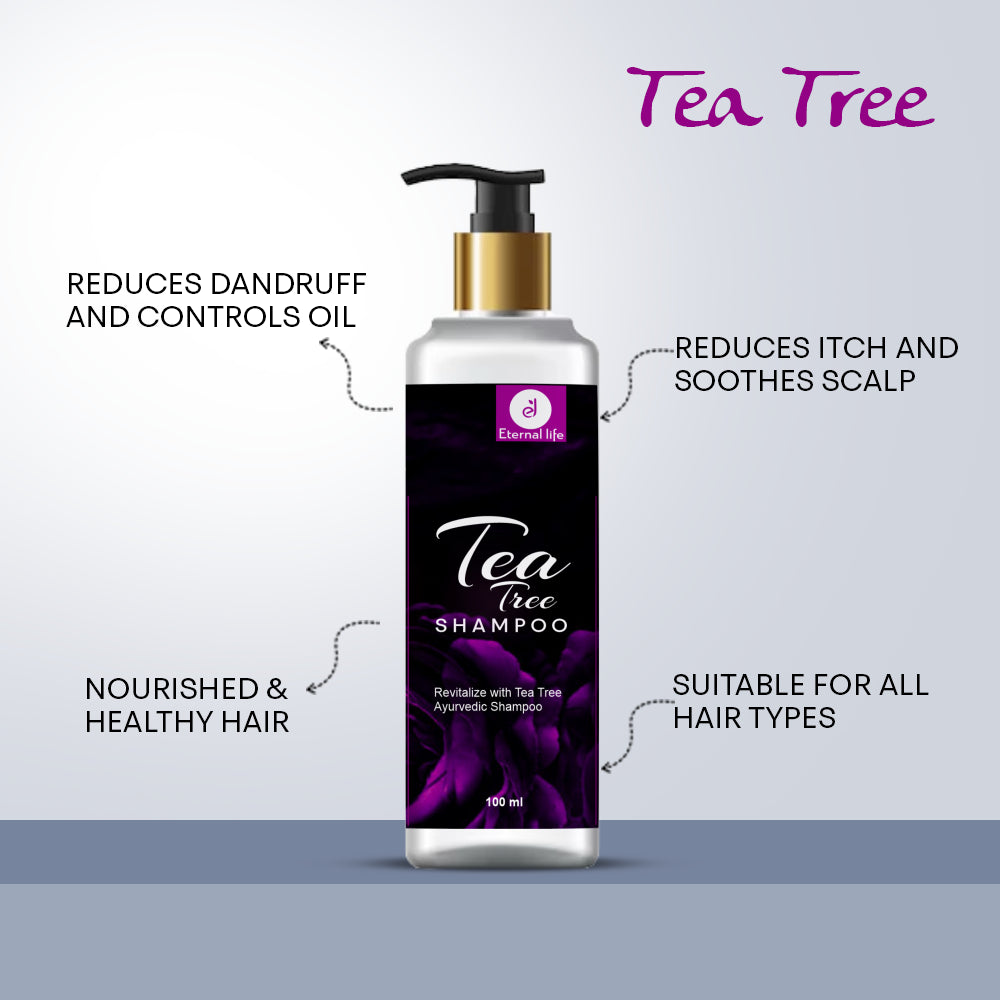 Eternal Life Tea Tree Shampoo - Natural Dandruff Control