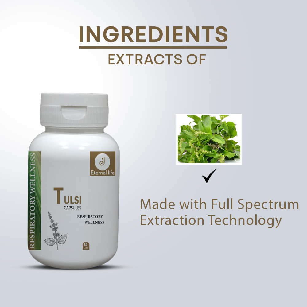 Eternal Life Tulsi Capsules - Immunity & Stress Relief