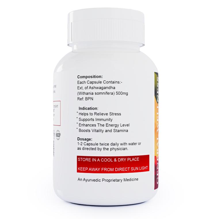 Ashwagandha Capsules - Stress & Energy Support (60 capsules)