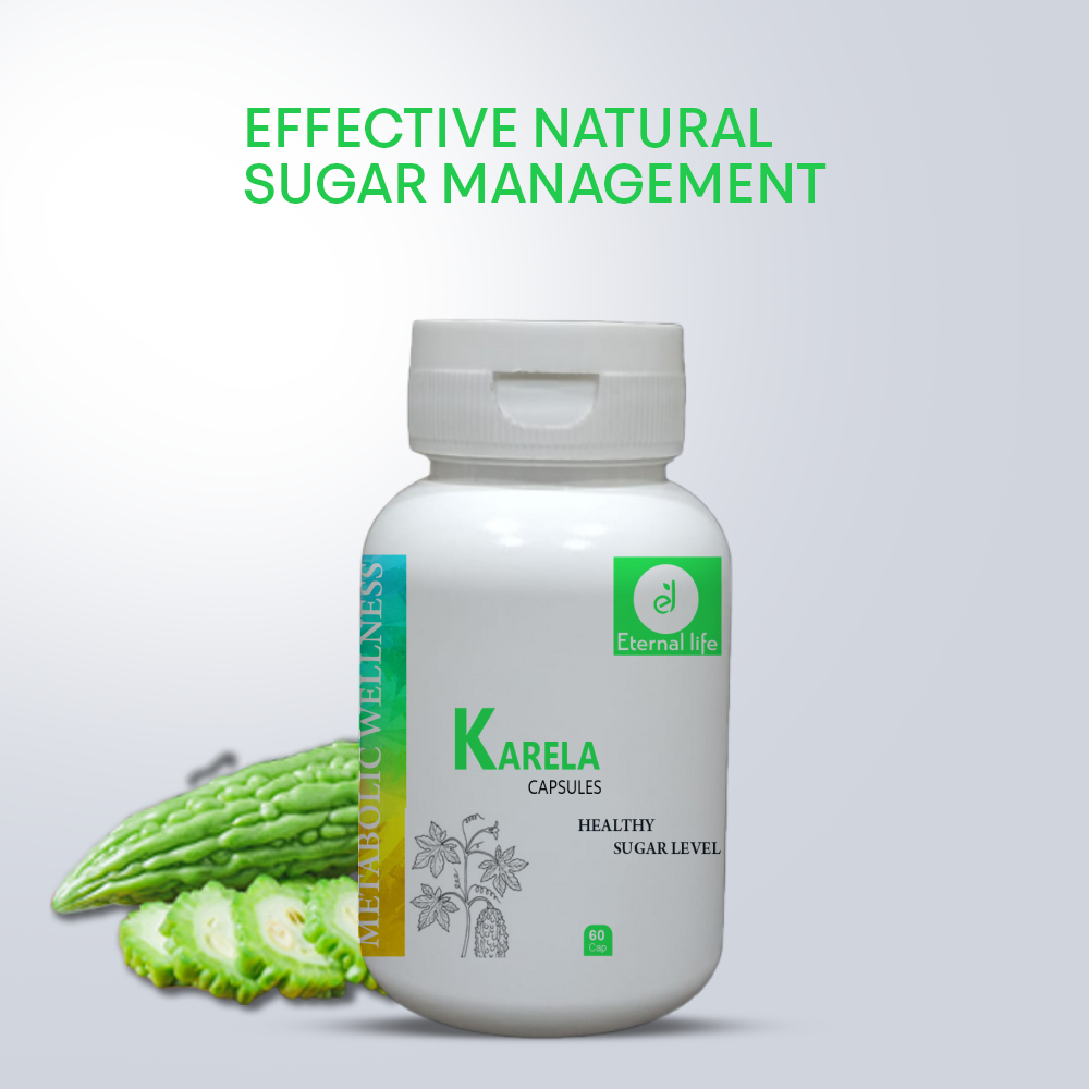 Eternal Life Karela Capsules - Sugar Level Support & Wellness