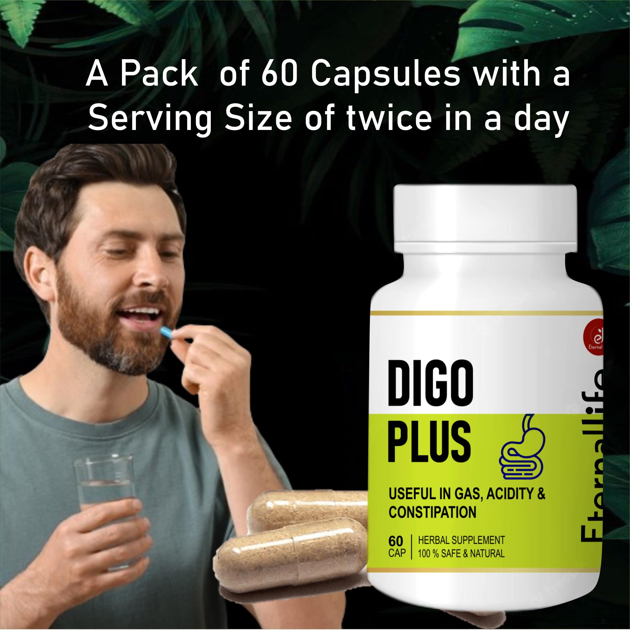 Eternal Life Digo Plus for Digestive Health & Acidity Relief