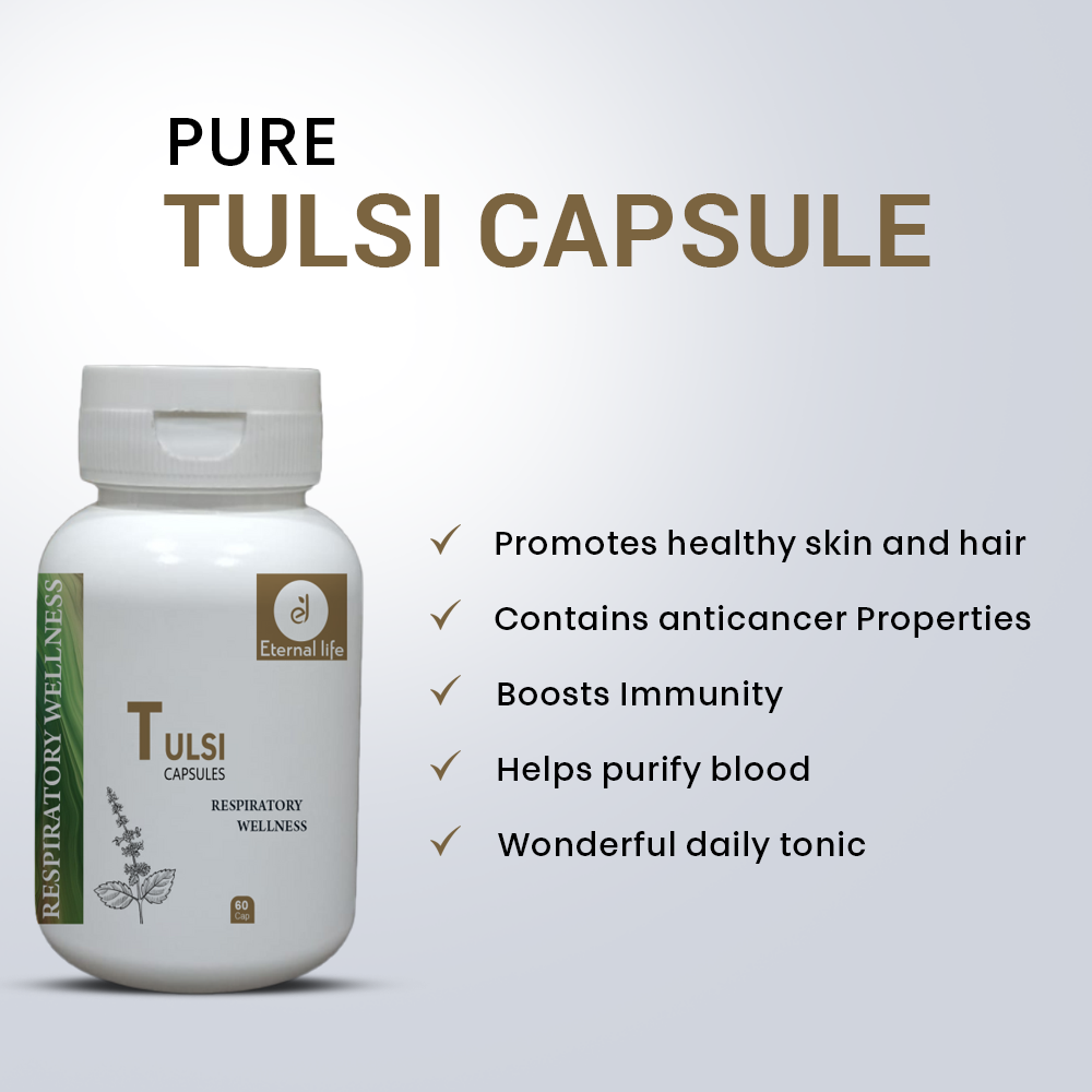 Eternal Life Tulsi Capsules - Immunity & Stress Relief