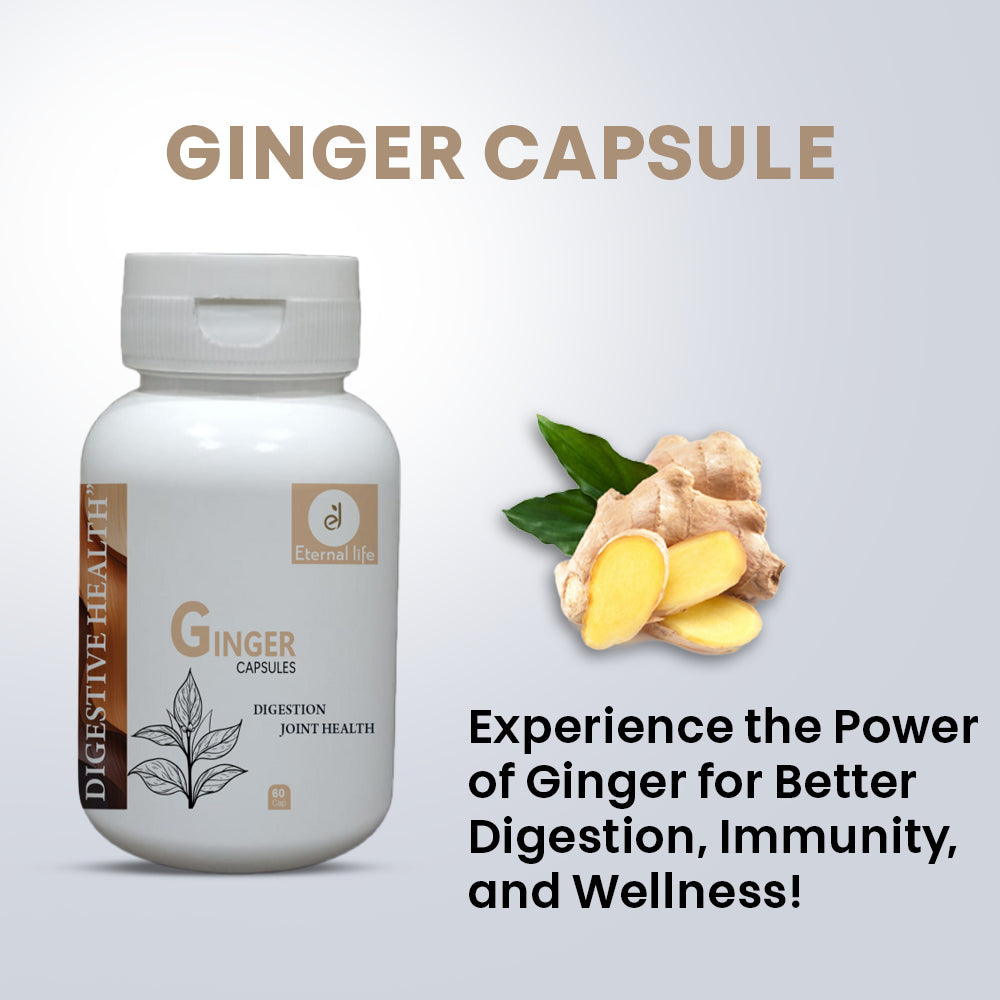 Ginger Capsules - Digestive & Immunity Support