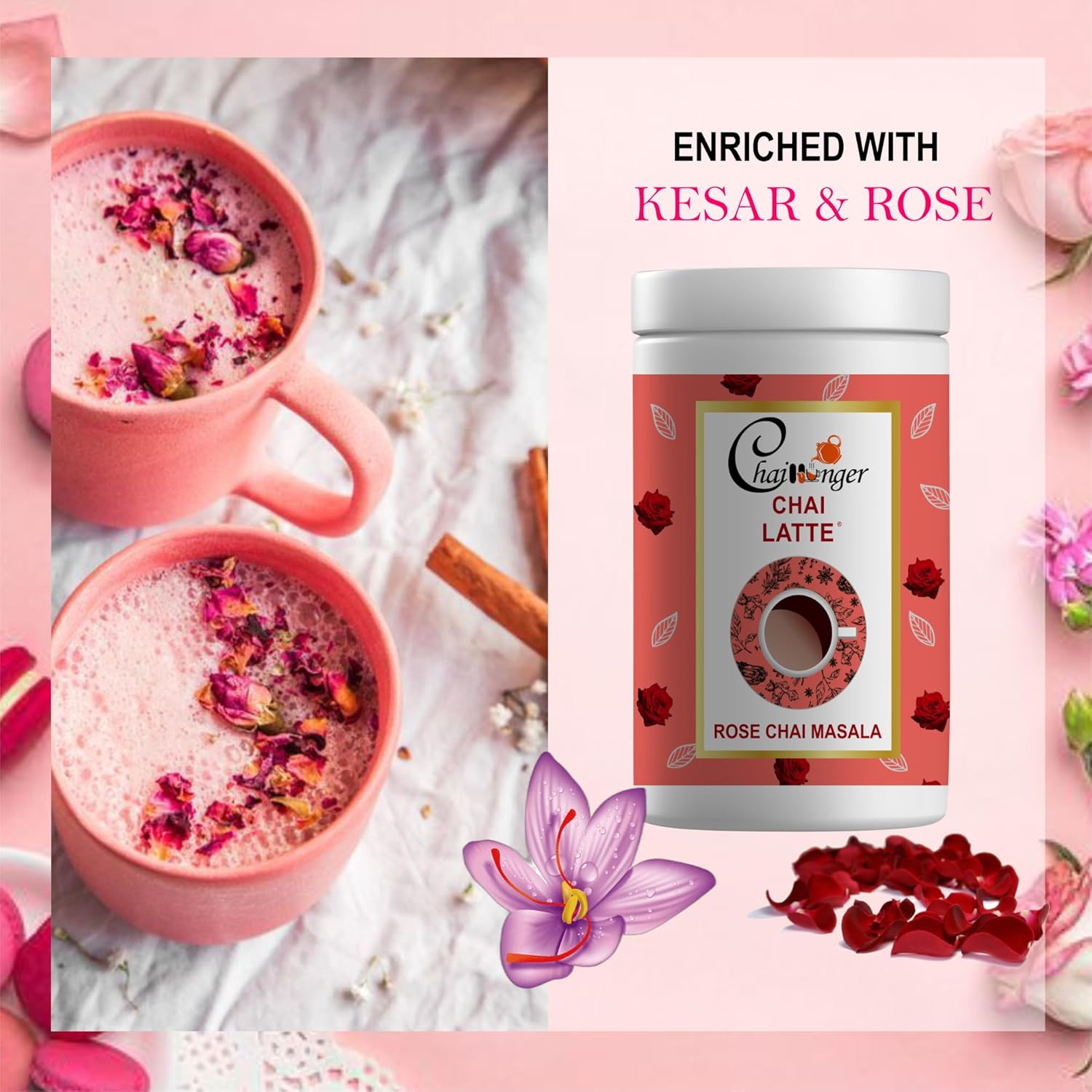 Eternal Life Rose Chai Masala - Ayurvedic Herbal Tea Blend