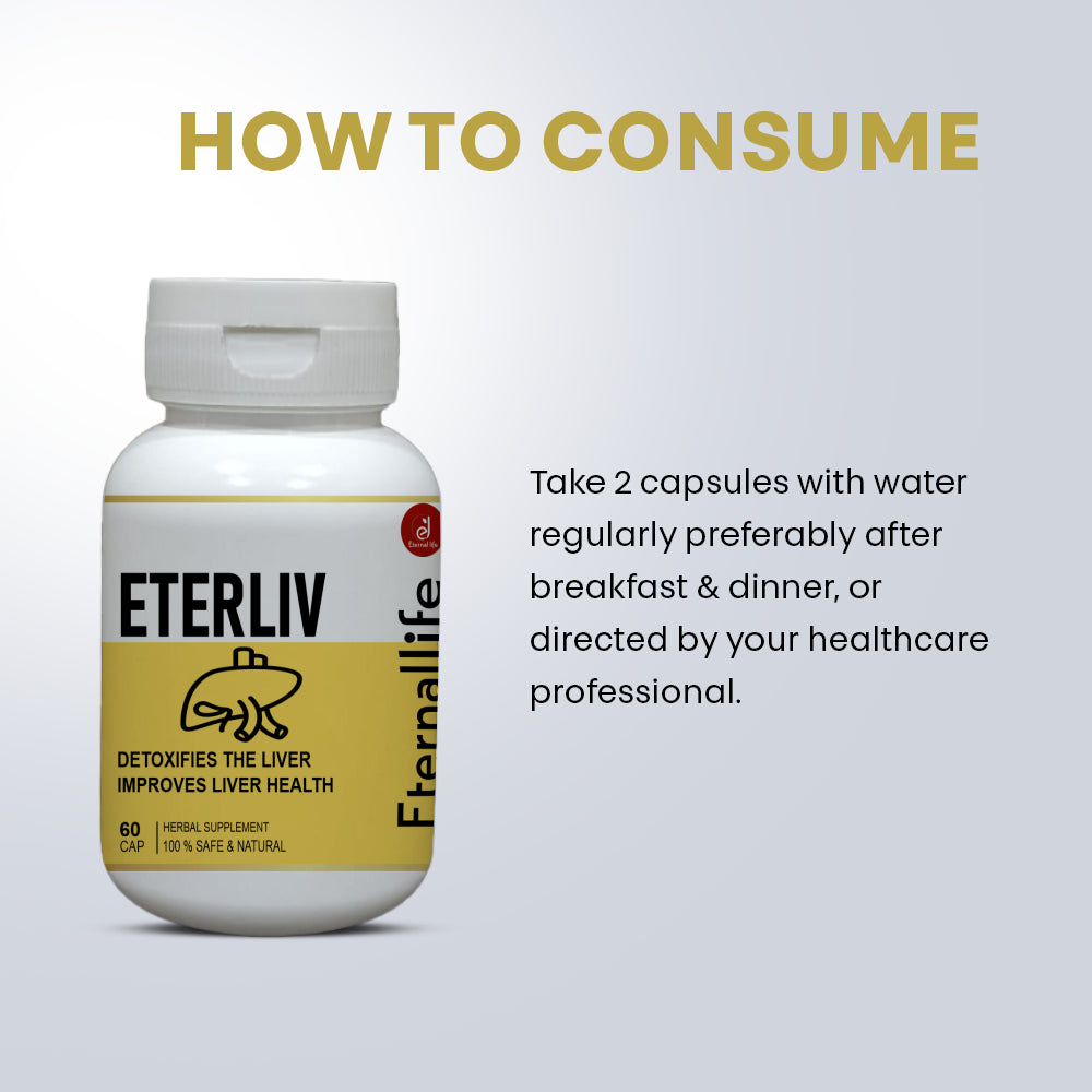 Eternal Life Liver Detox Capsules - Fatty Liver & Cholesterol Support