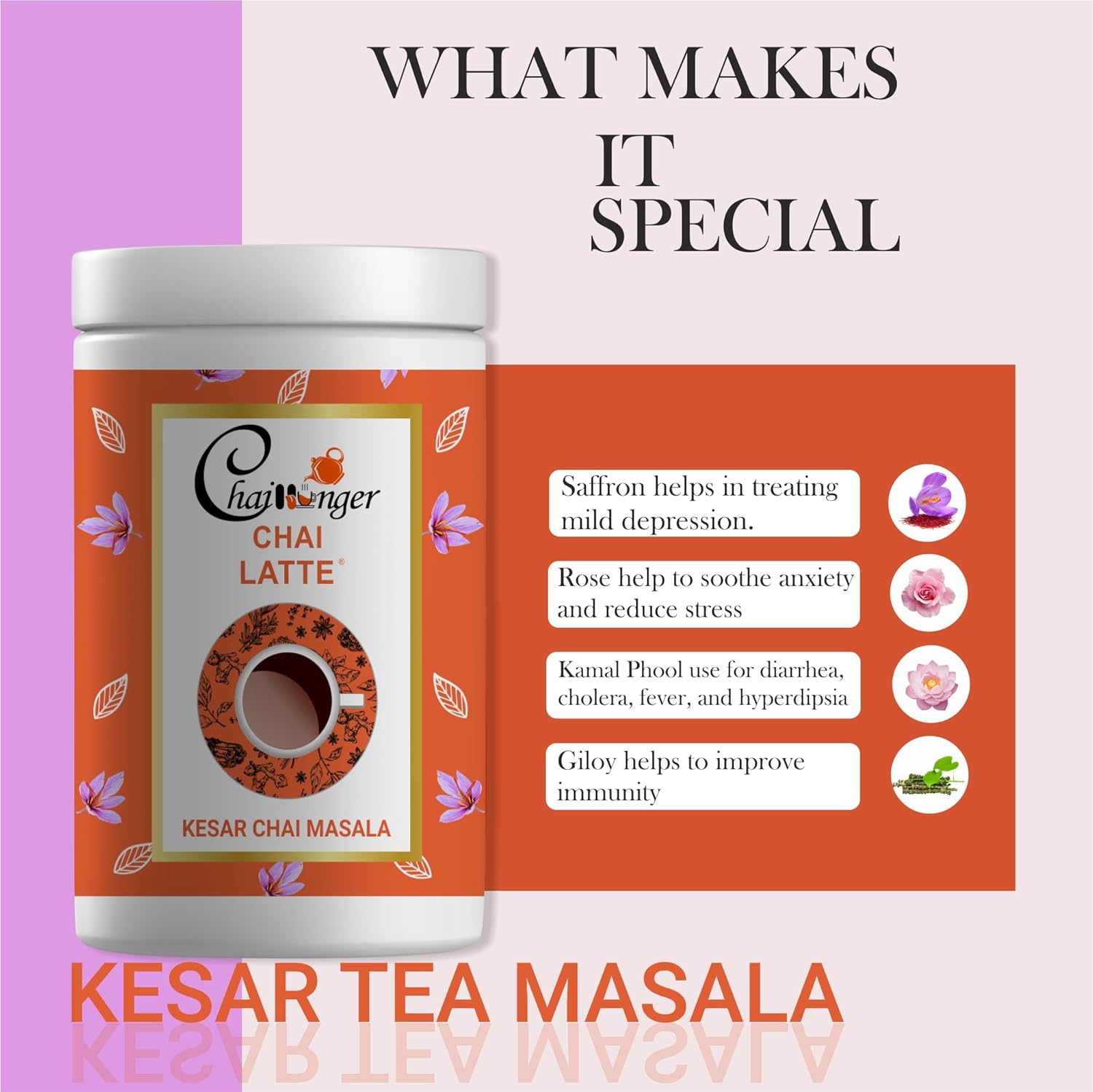 Kesar Chai Masala for Relaxation & Stress Relief