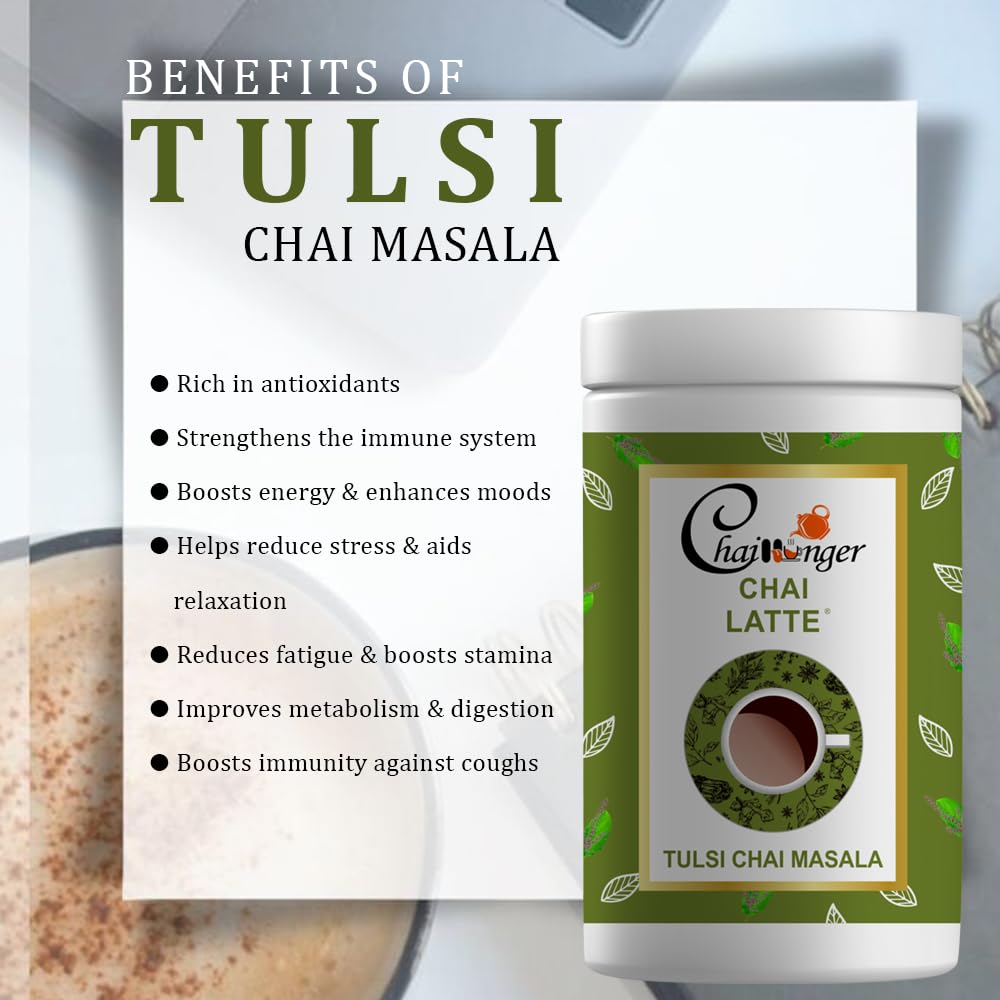 Eternal Life Tulsi Chai Masala for Stress Relief & Relaxation