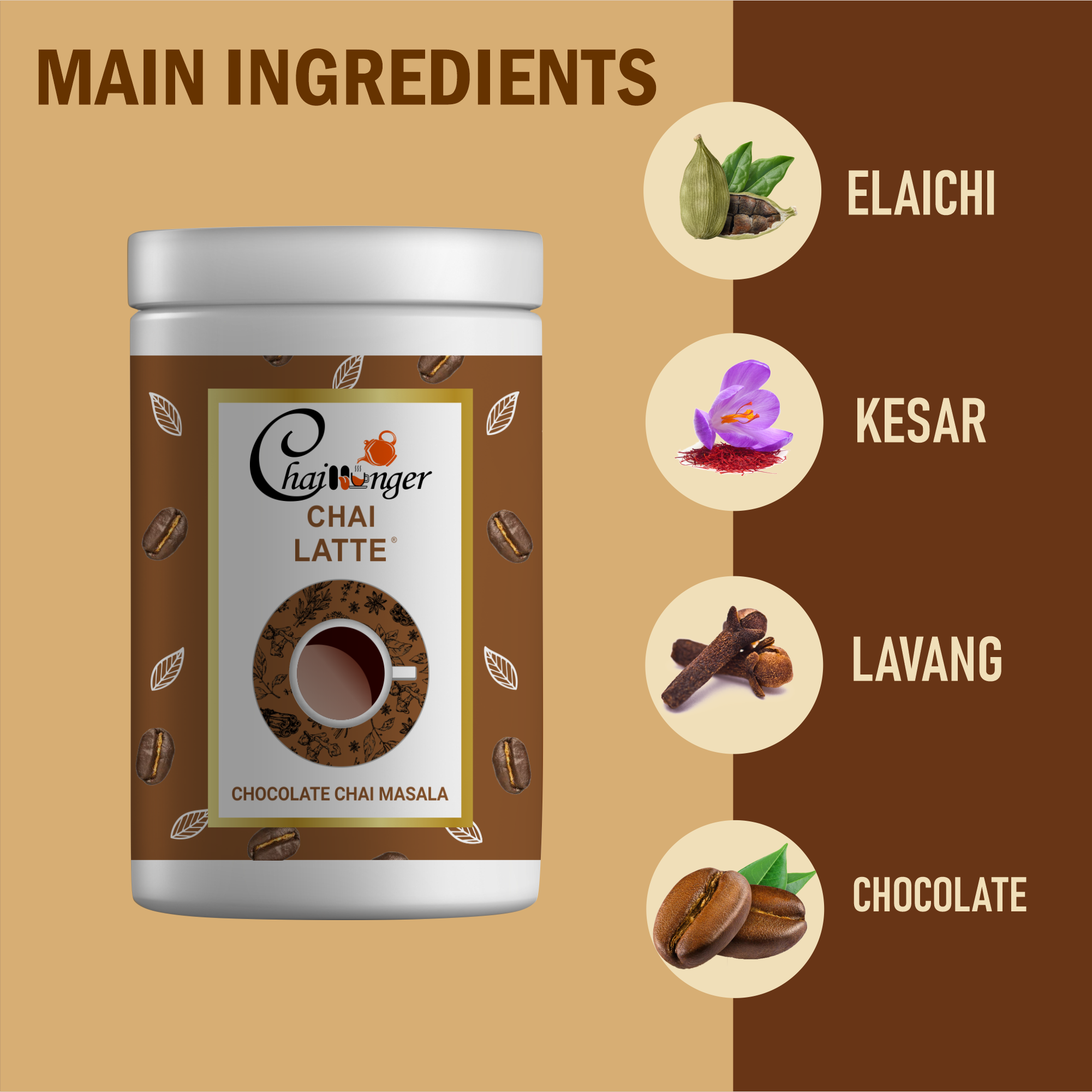 Eternal Life Chocolate Chai Masala for Relaxation & Stress Relief