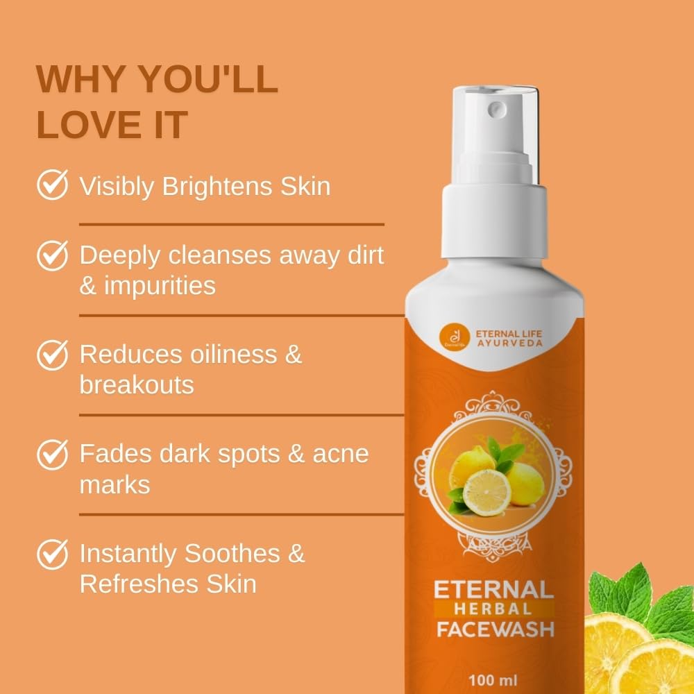 Eternal Life Ayurveda Vitamin C Face Wash for Radiance