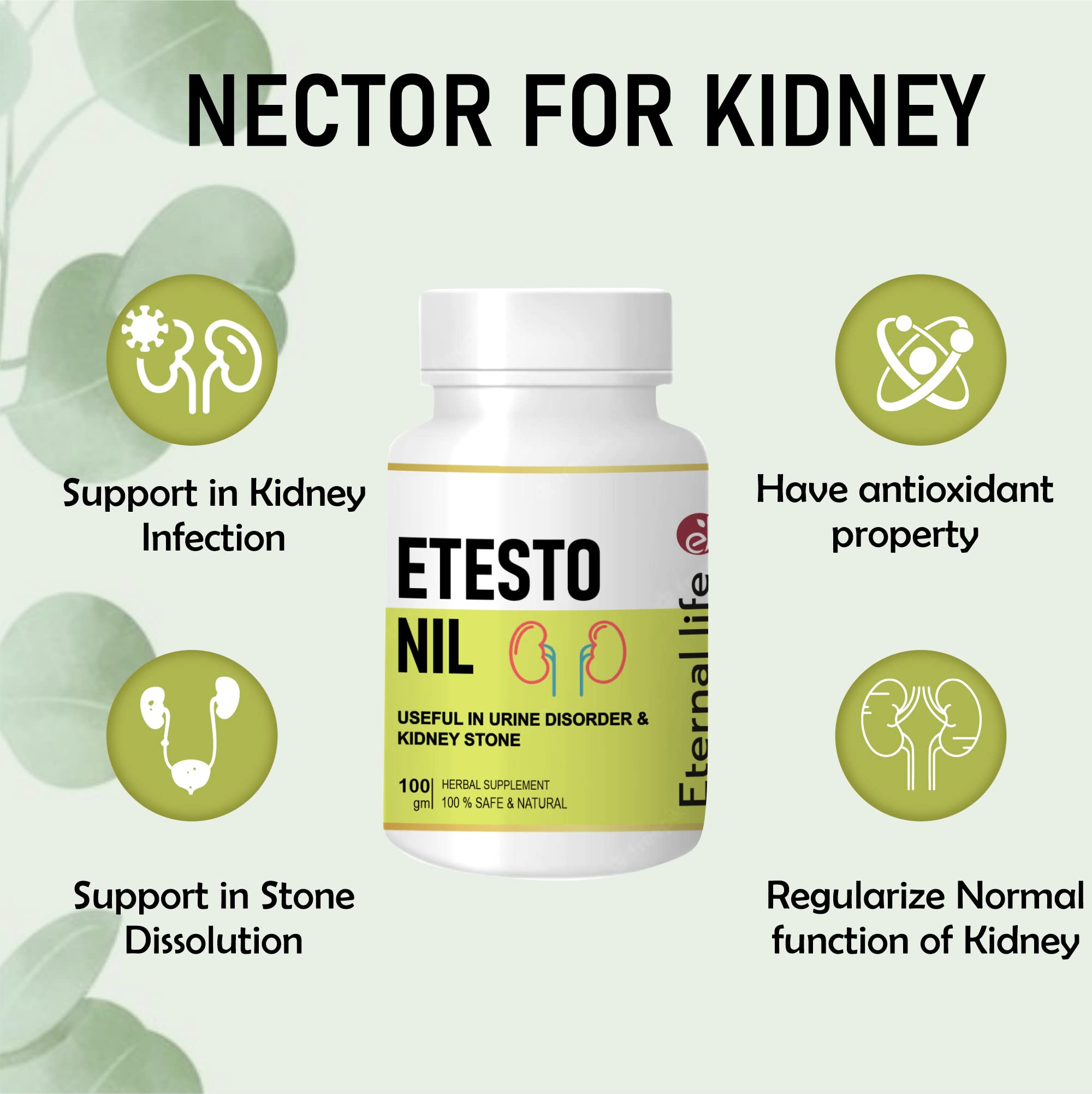 Eternal Life Etesto Nil for Kidney & Prostate Health