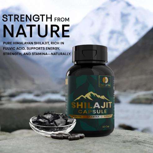 Shilajit Capsules – Shilajit Resin For Immune System Boosters (60 capsules)