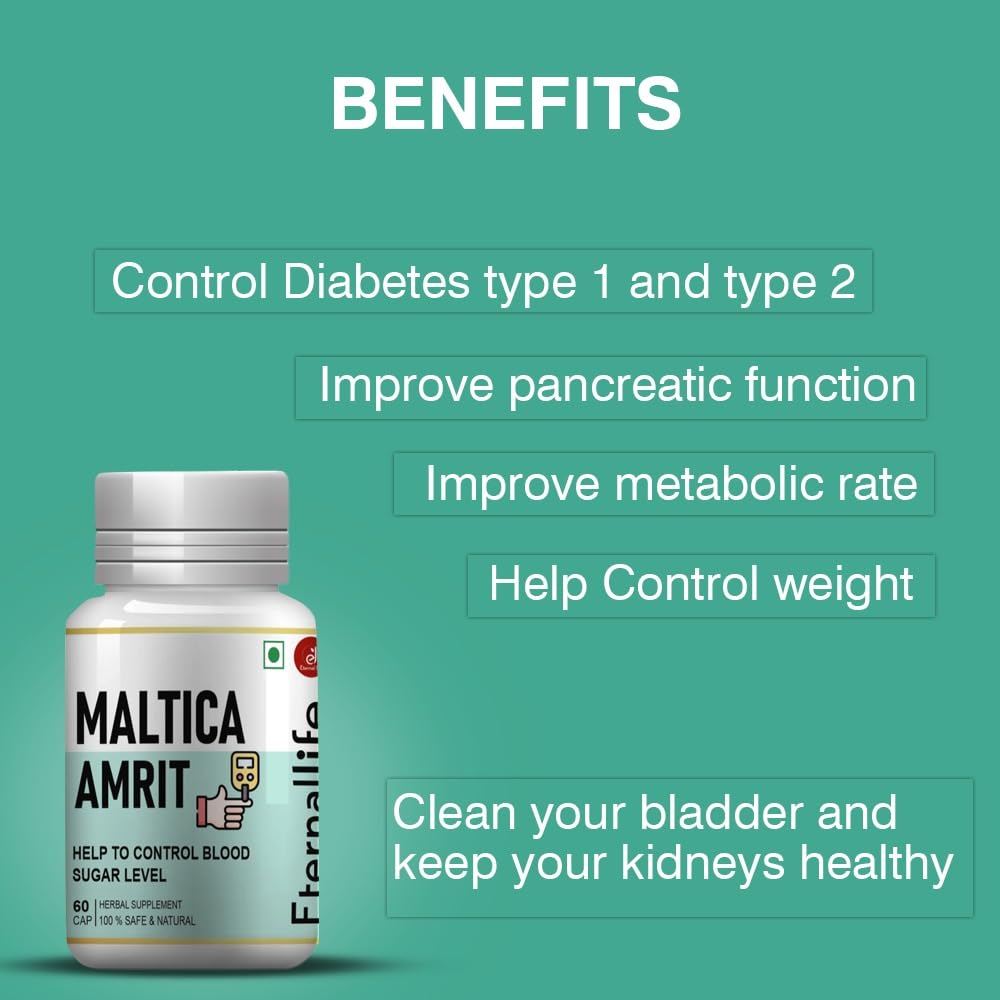 Eternal Life Maltica Amrit Diabetic Care for Blood Sugar