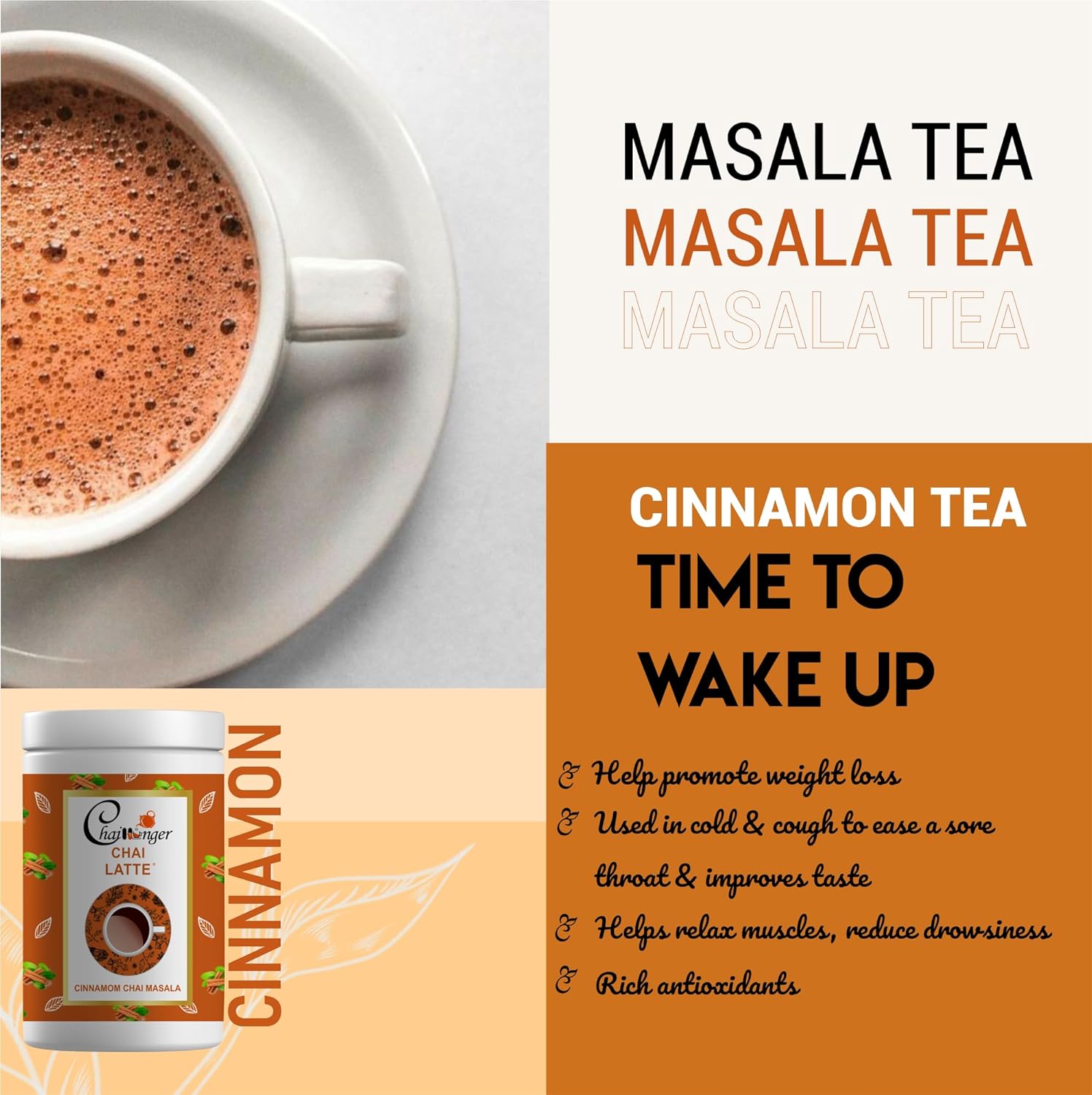 Eternal Life Cinnamon Chai Masala for Relaxation & Stress Relief