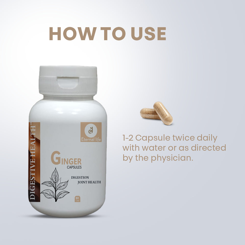 Ginger Capsules - Digestive & Immunity Support