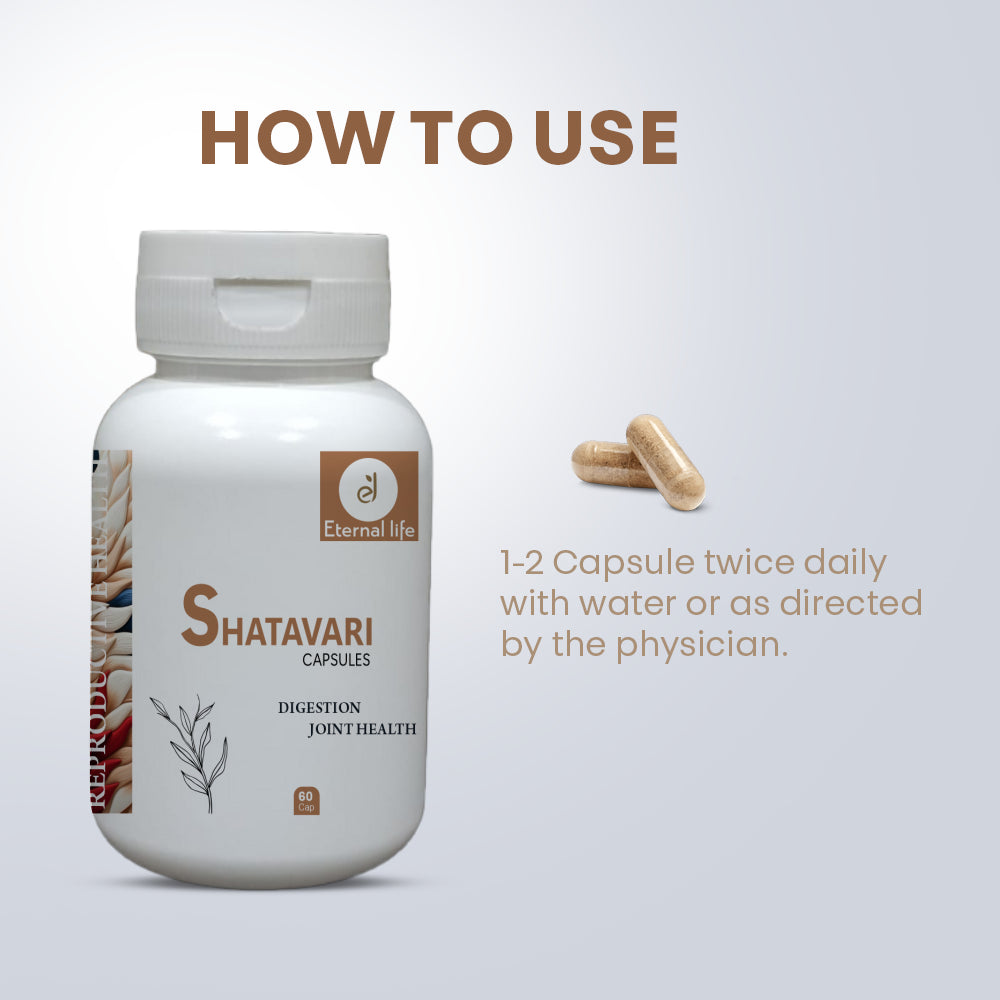 Eternal Life Shatavari Capsules - Women's Health & Vitality