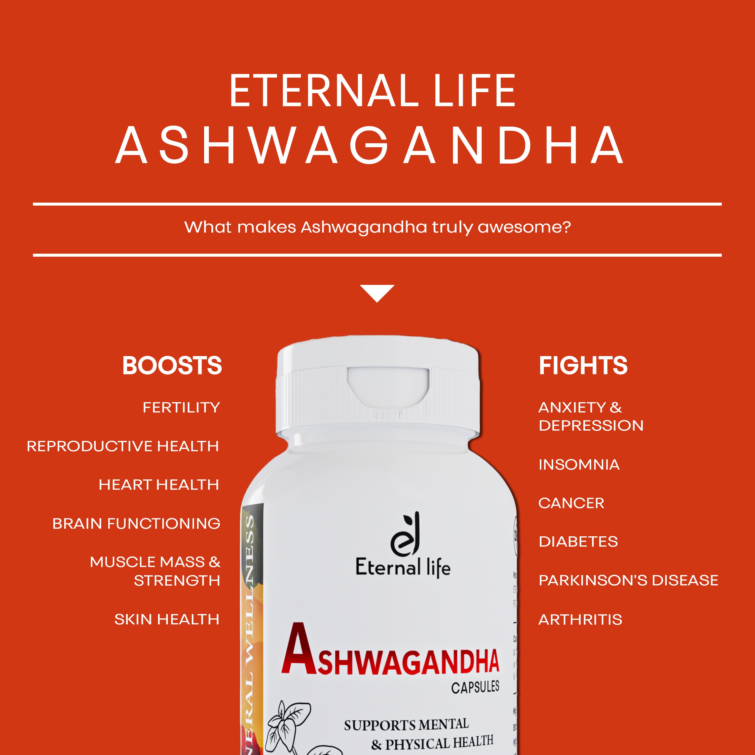 Ashwagandha Capsules - Stress & Energy Support
