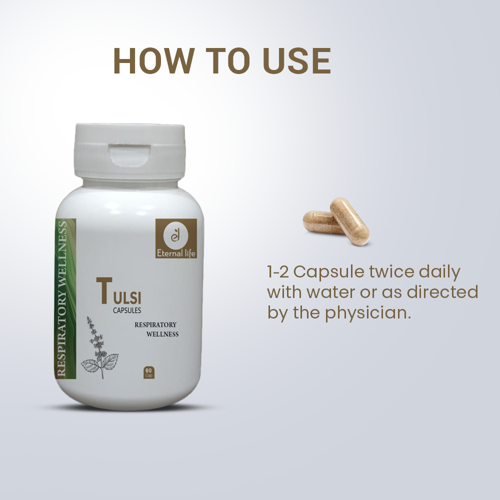 Eternal Life Tulsi Capsules - Immunity & Stress Relief