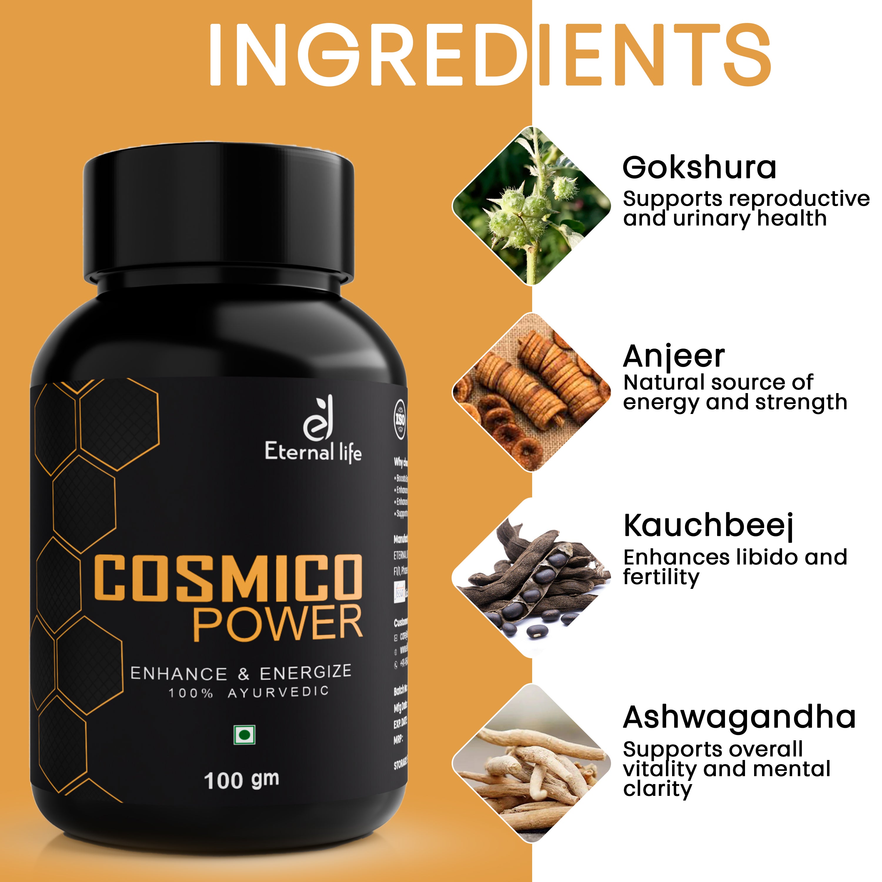 Cosmico Power for Men's Energy & Muscle Growth
