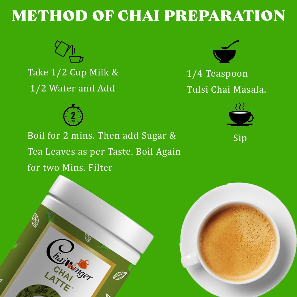 Eternal Life Tulsi Chai Masala for Stress Relief & Relaxation