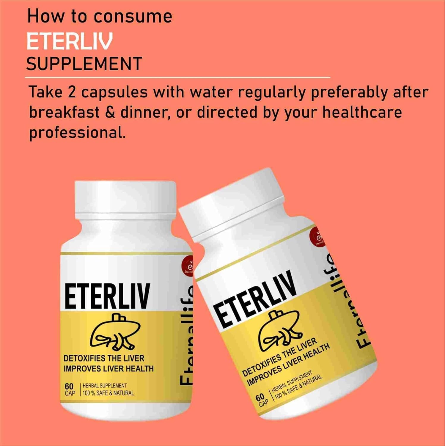 Eternal Life Liver Detox Capsules for Health & Metabolism