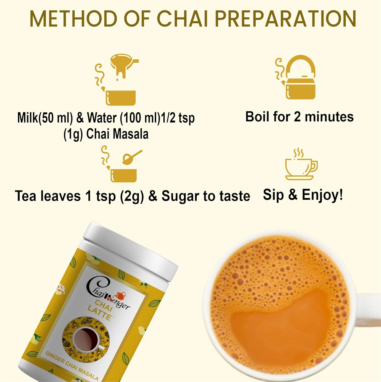 Eternal Life Ginger Chai Masala for Relaxation & Refreshment