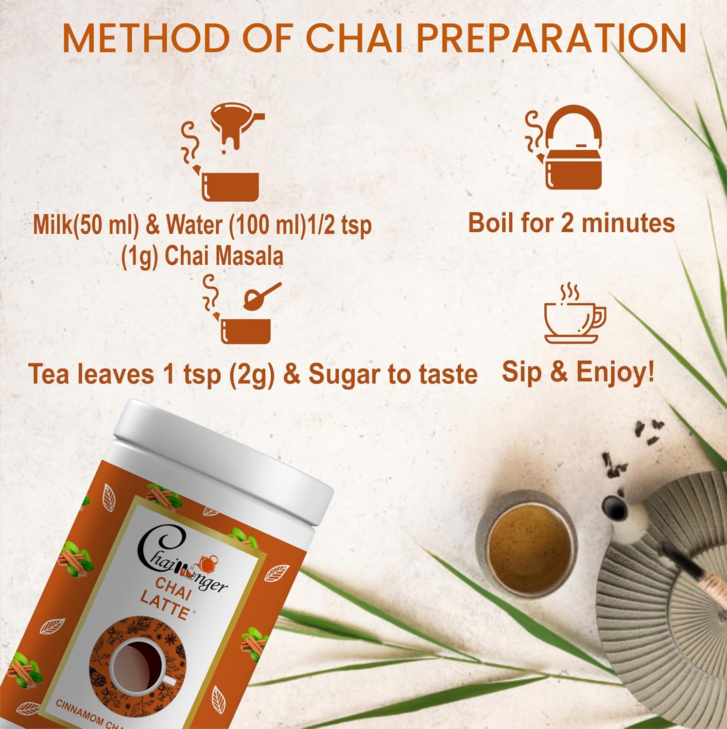 Eternal Life Cinnamon Chai Masala for Relaxation & Stress Relief