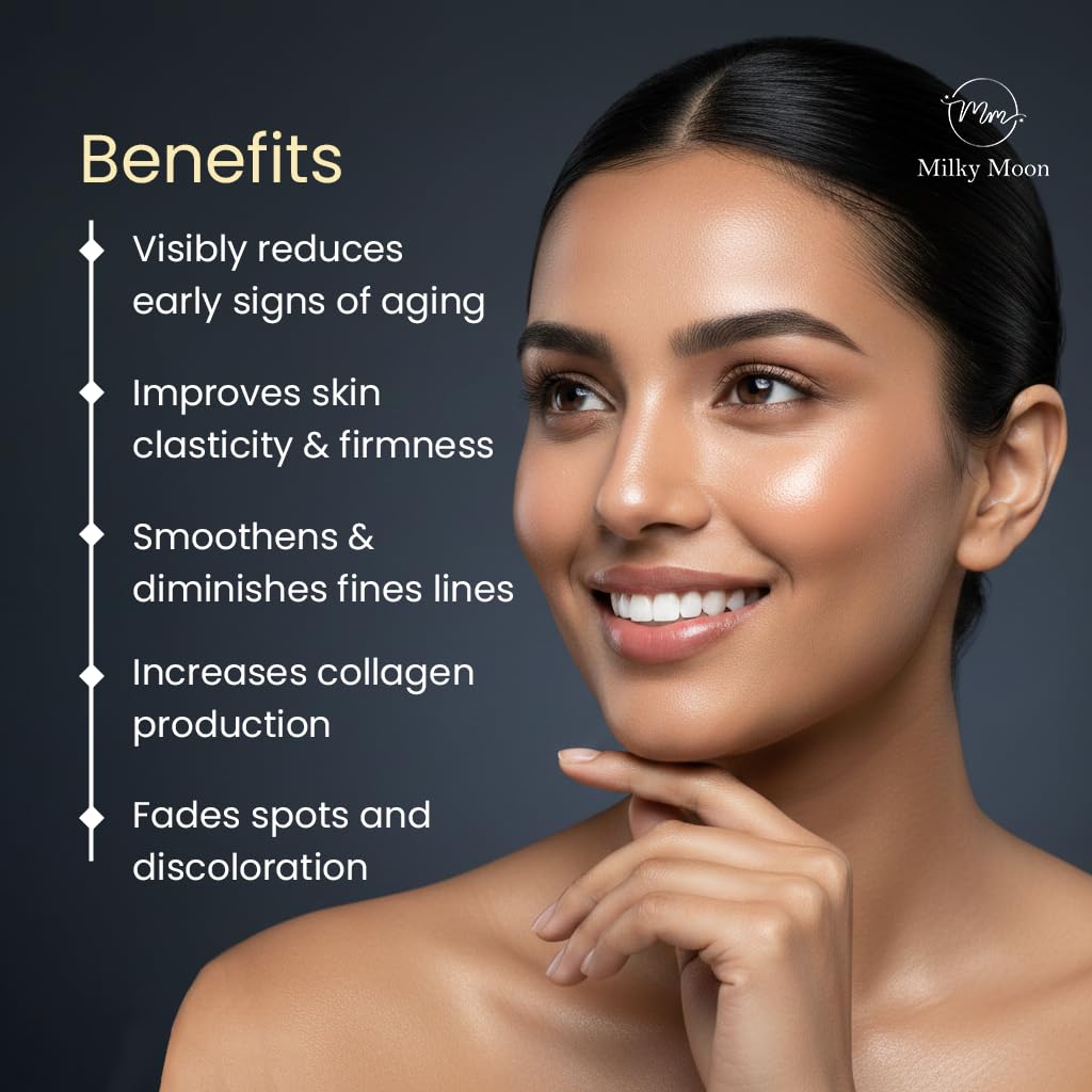 Milky Moon Kumkumadi Cream for Pigmentation & Wrinkles Night Cream 25g | Reduces Dark circles, Dark Spots & Melasma | glowing skin Tone & Enhances Radiance | Sulfate & Paraben Free