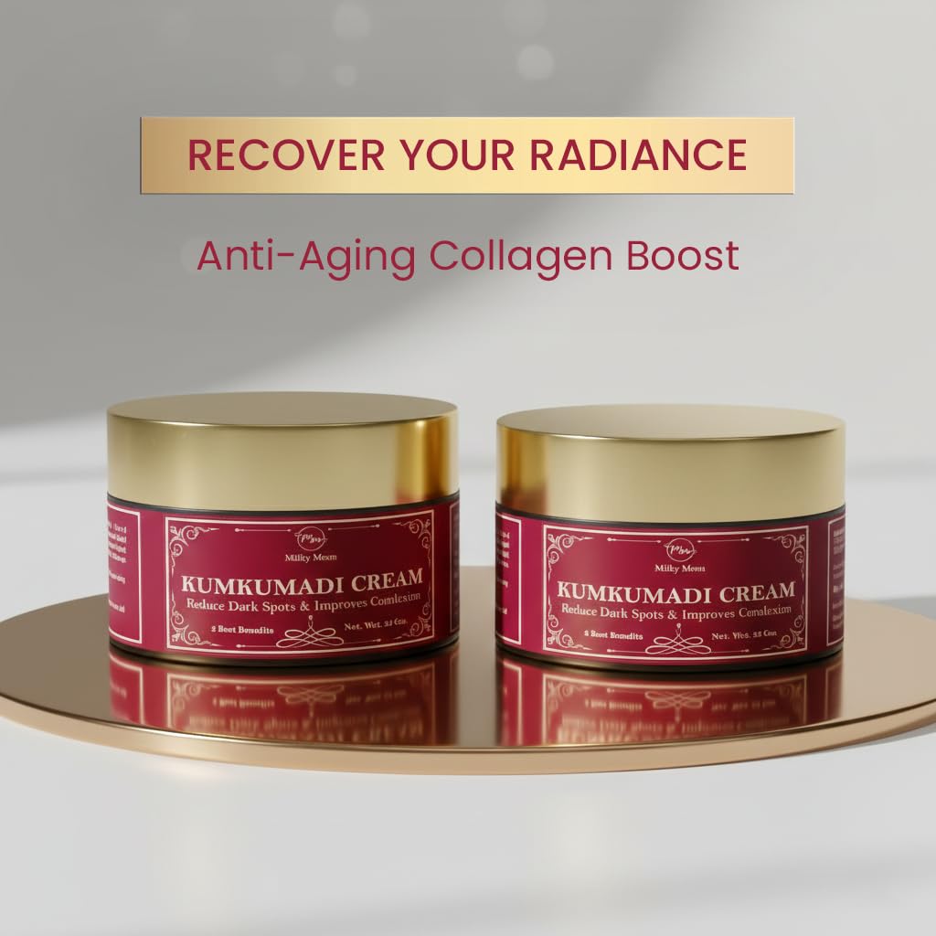 Milky Moon Kumkumadi Cream for Pigmentation & Wrinkles Night Cream 25g | Reduces Dark circles, Dark Spots & Melasma | glowing skin Tone & Enhances Radiance | Sulfate & Paraben Free