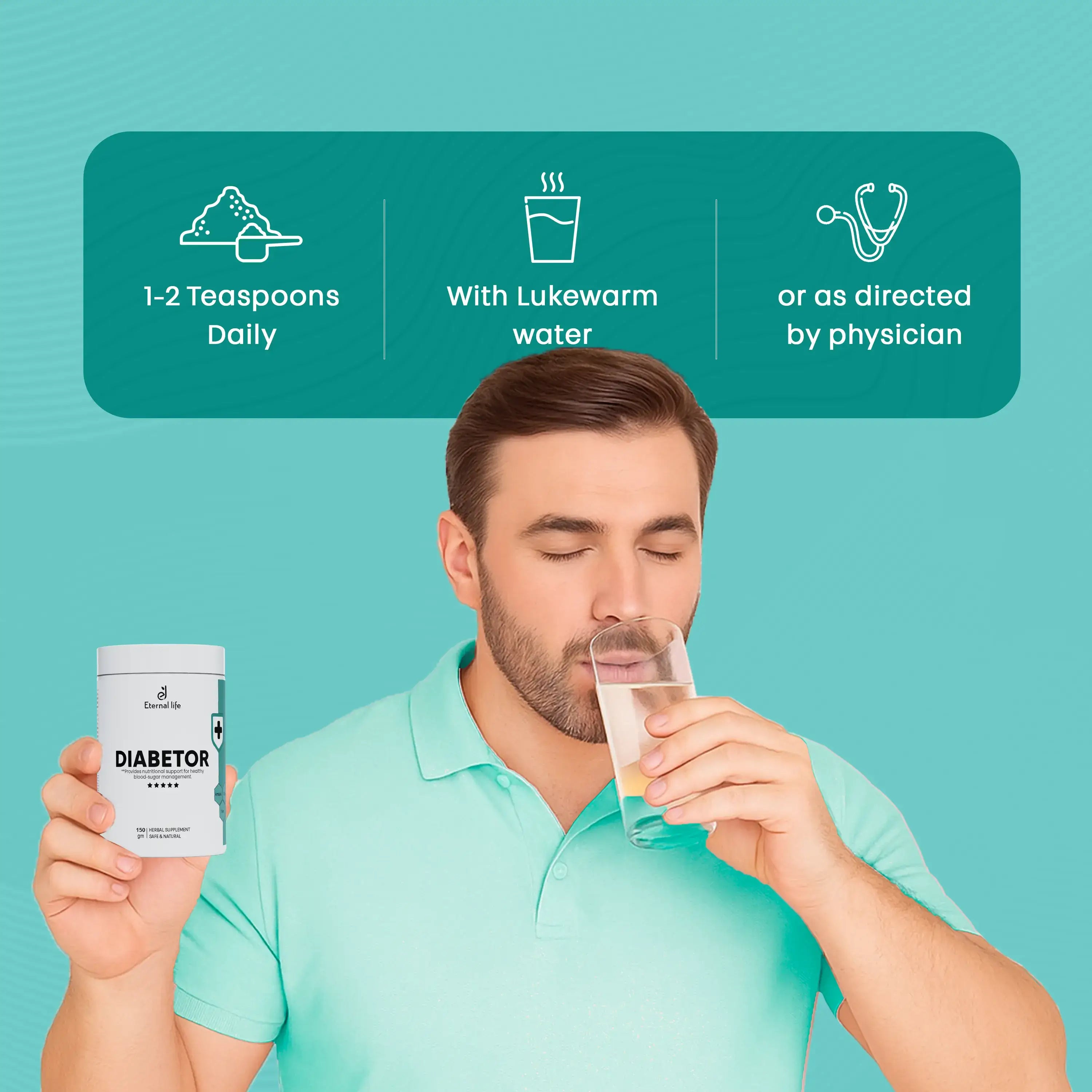 Diabetor  Powder for Blood Sugar & Diabetes (150 GM)