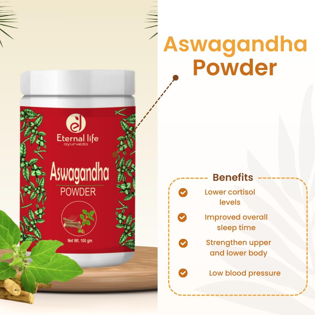 Eternal Life Ashwagandha Powder for Stress & Energy