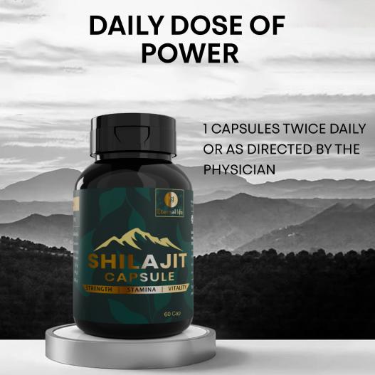 Shilajit Capsules – Shilajit Resin For Immune System Boosters (60 capsules)