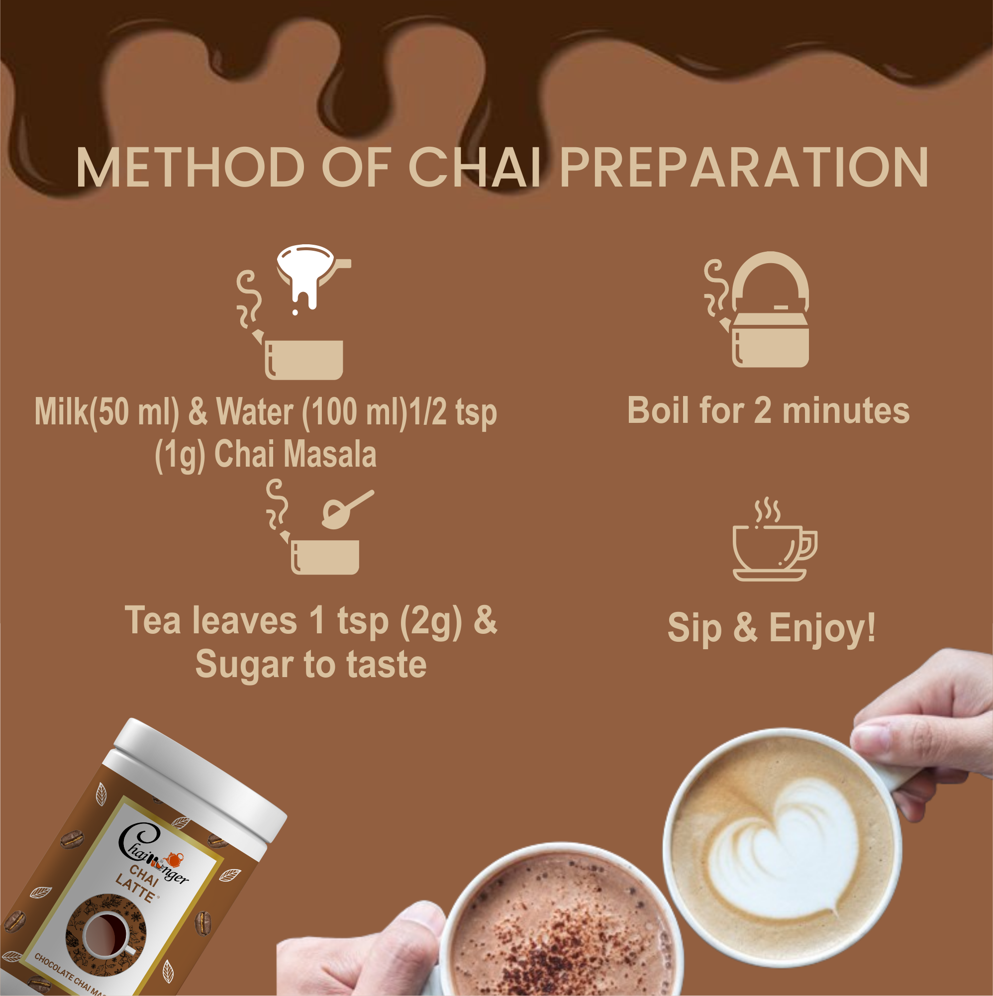 Eternal Life Chocolate Chai Masala for Relaxation & Stress Relief