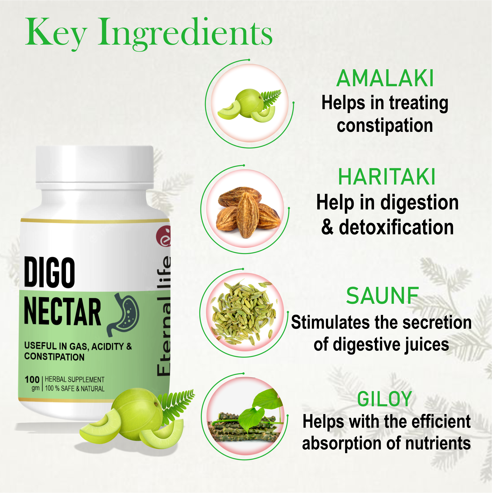 Eternal Life Digo Nectar Powder for Digestion & Acidity