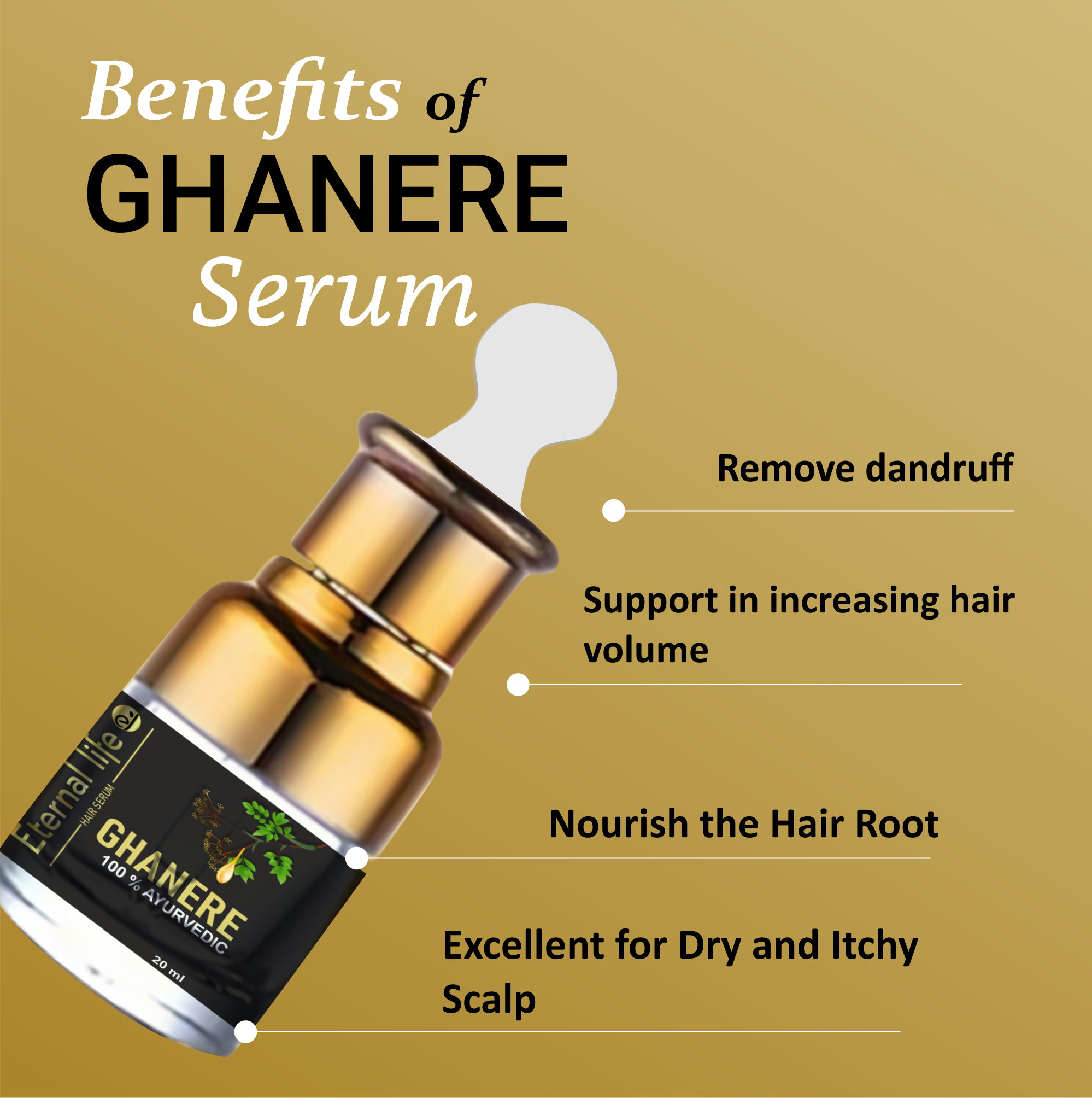 Ghanere Ayurvedic Hair Oil for Hair Growth