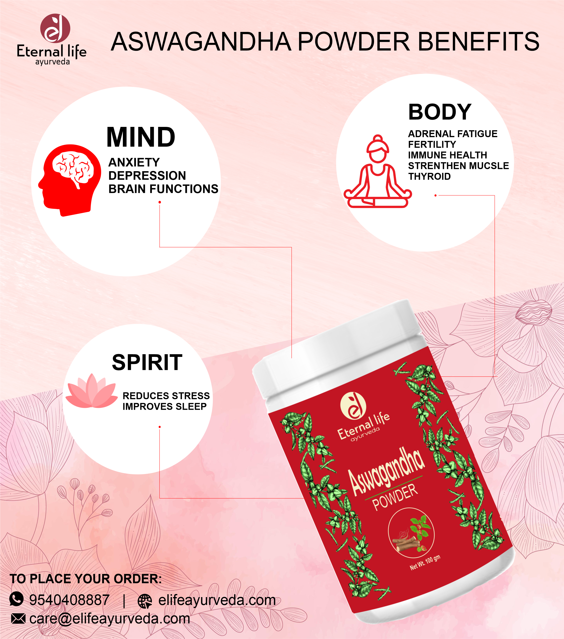 Eternal Life Ashwagandha Powder – Organic Strength & Stress Relief