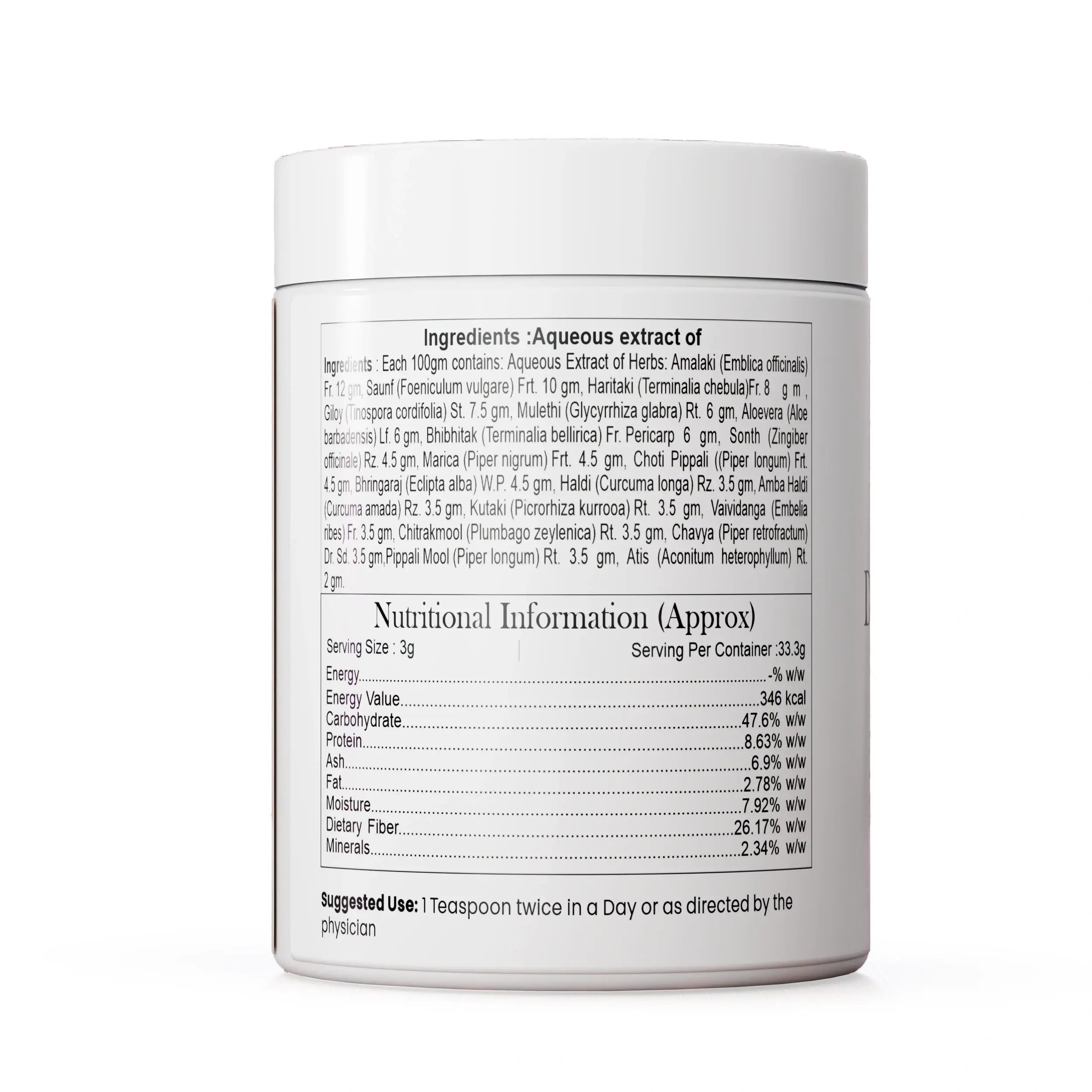 Digo Care Natural Digestion Powder - Herbal Digestive Health Supplement for Relief & Comfort (100)