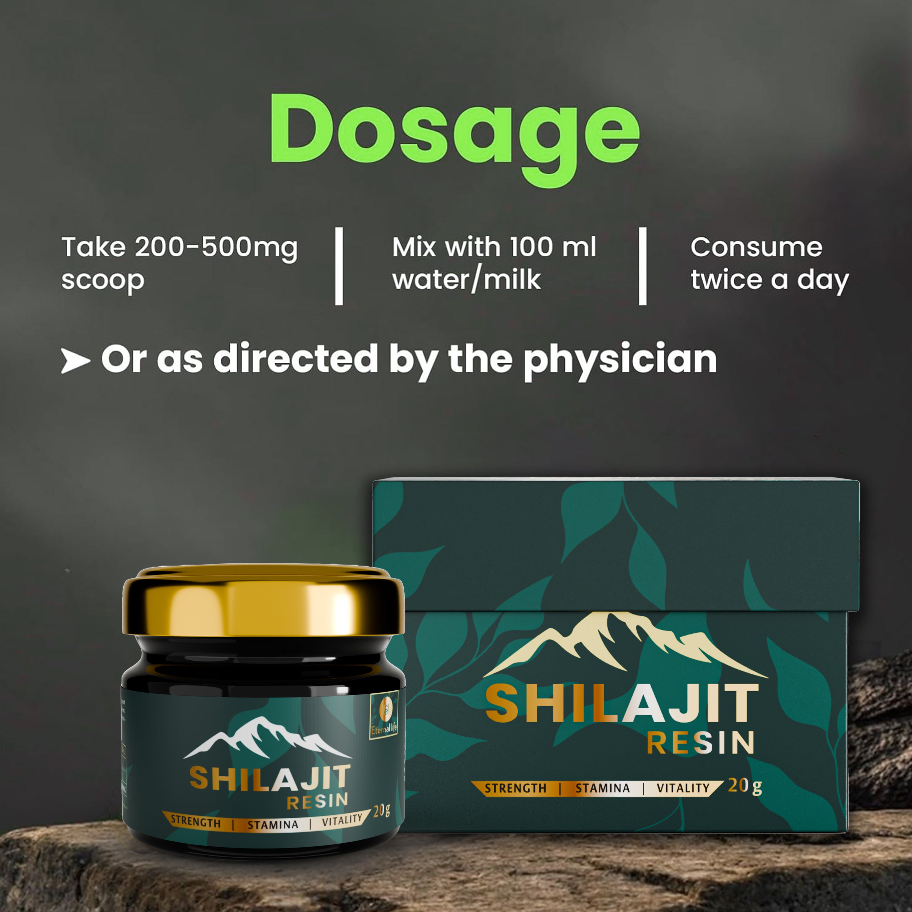 Himalayan Shilajit Resin Pure Form for Energy & Vitality
